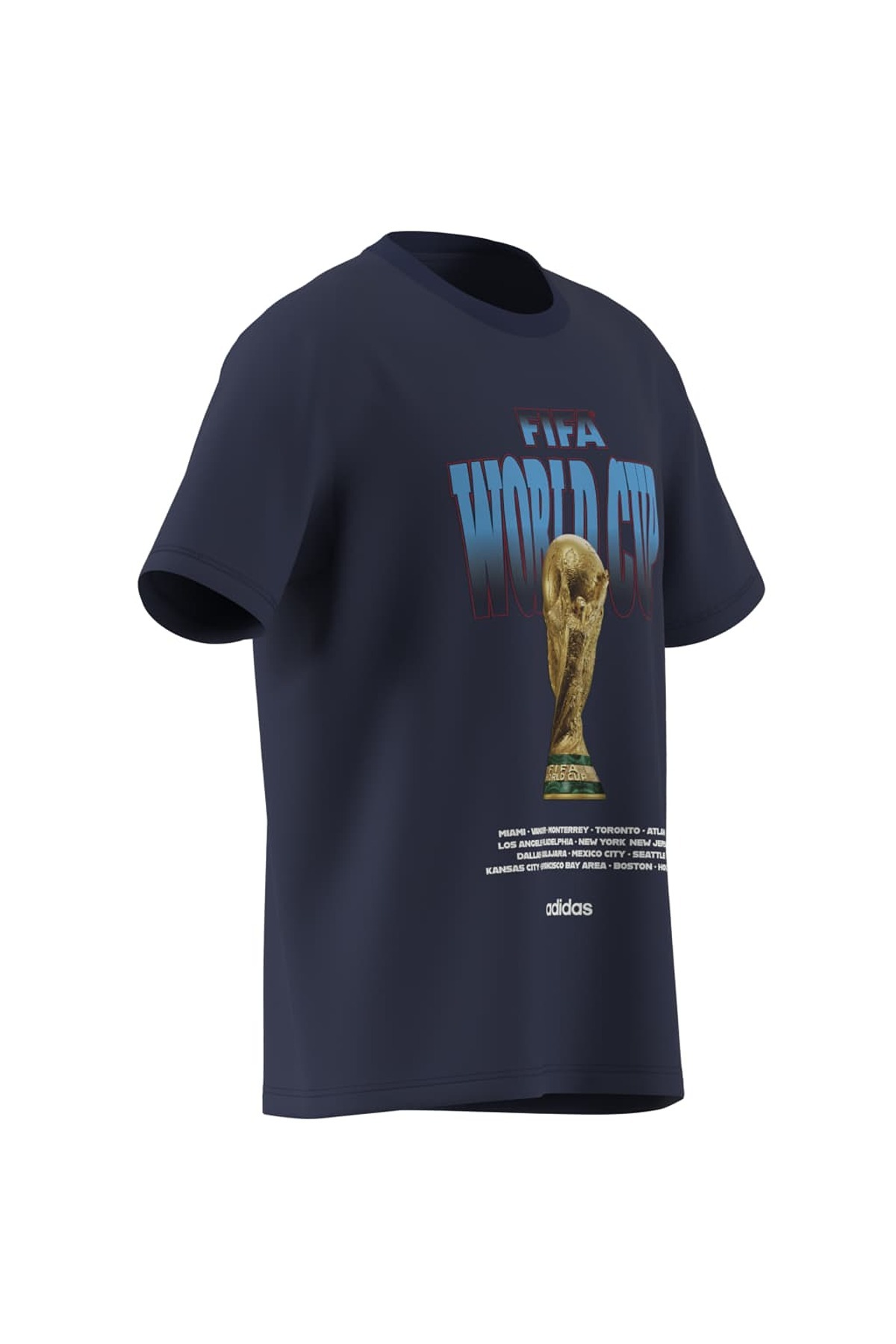 adidas  Erkek Mavi  T-shirt M WC TOUR TEE 2 KH3680