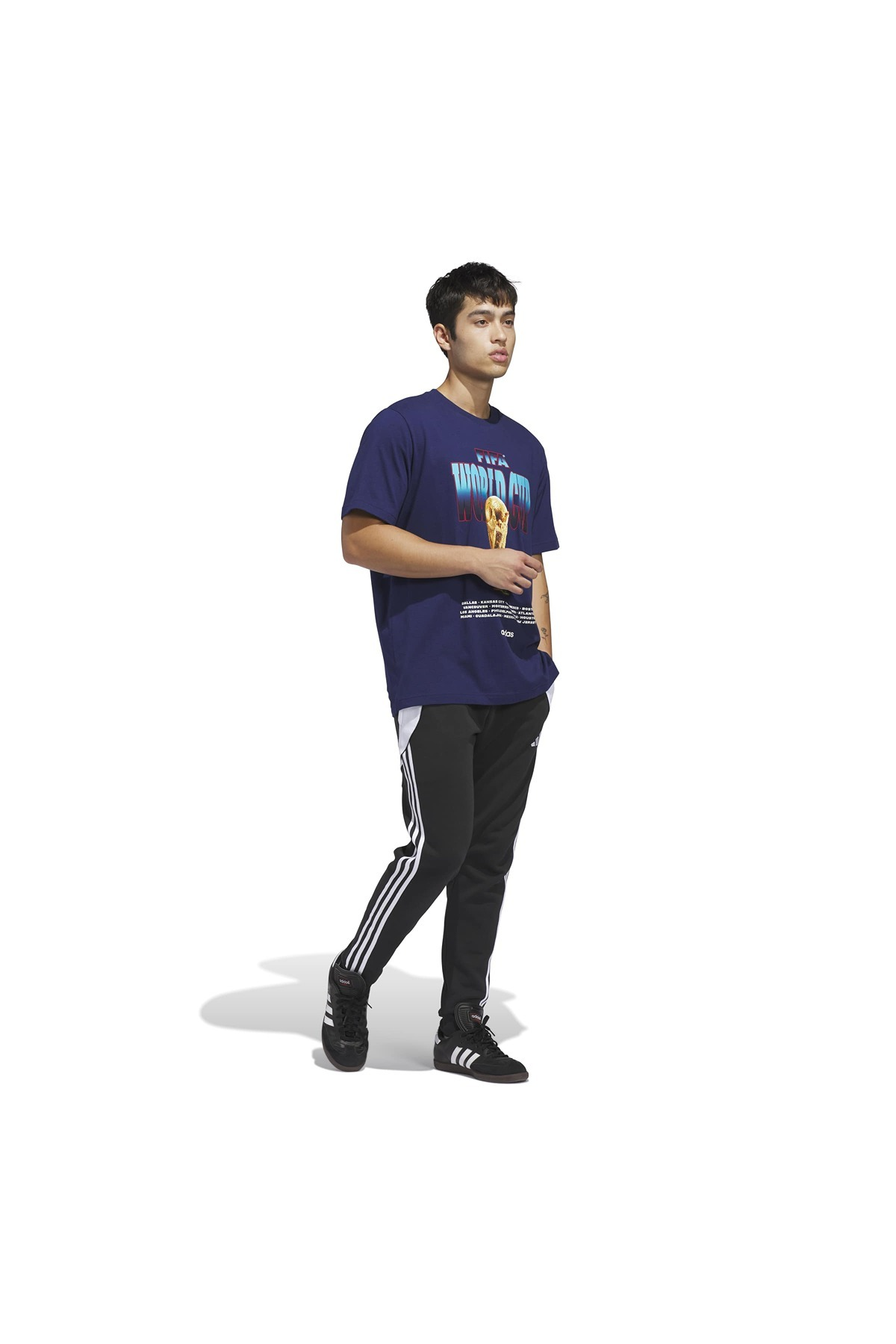 adidas  Erkek Mavi  T-shirt M WC TOUR TEE 2 KH3680