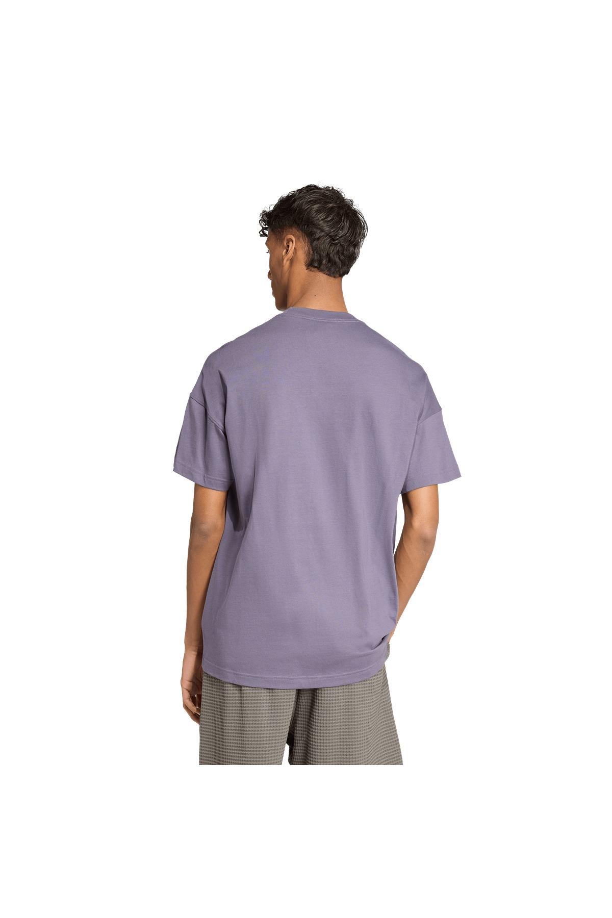 adidas Erkek  Mor  T-shirt M A SZN T JX5086