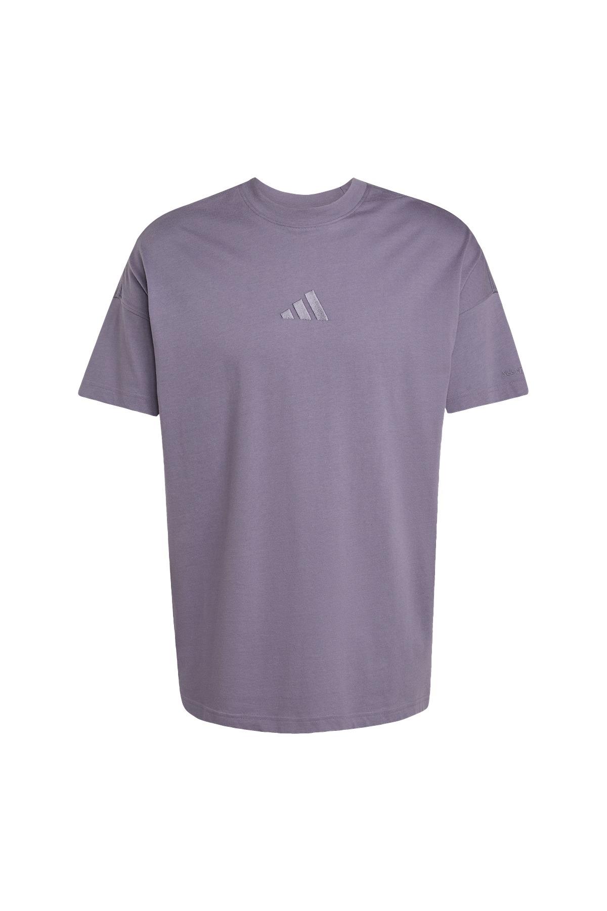 adidas Erkek  Mor  T-shirt M A SZN T JX5086