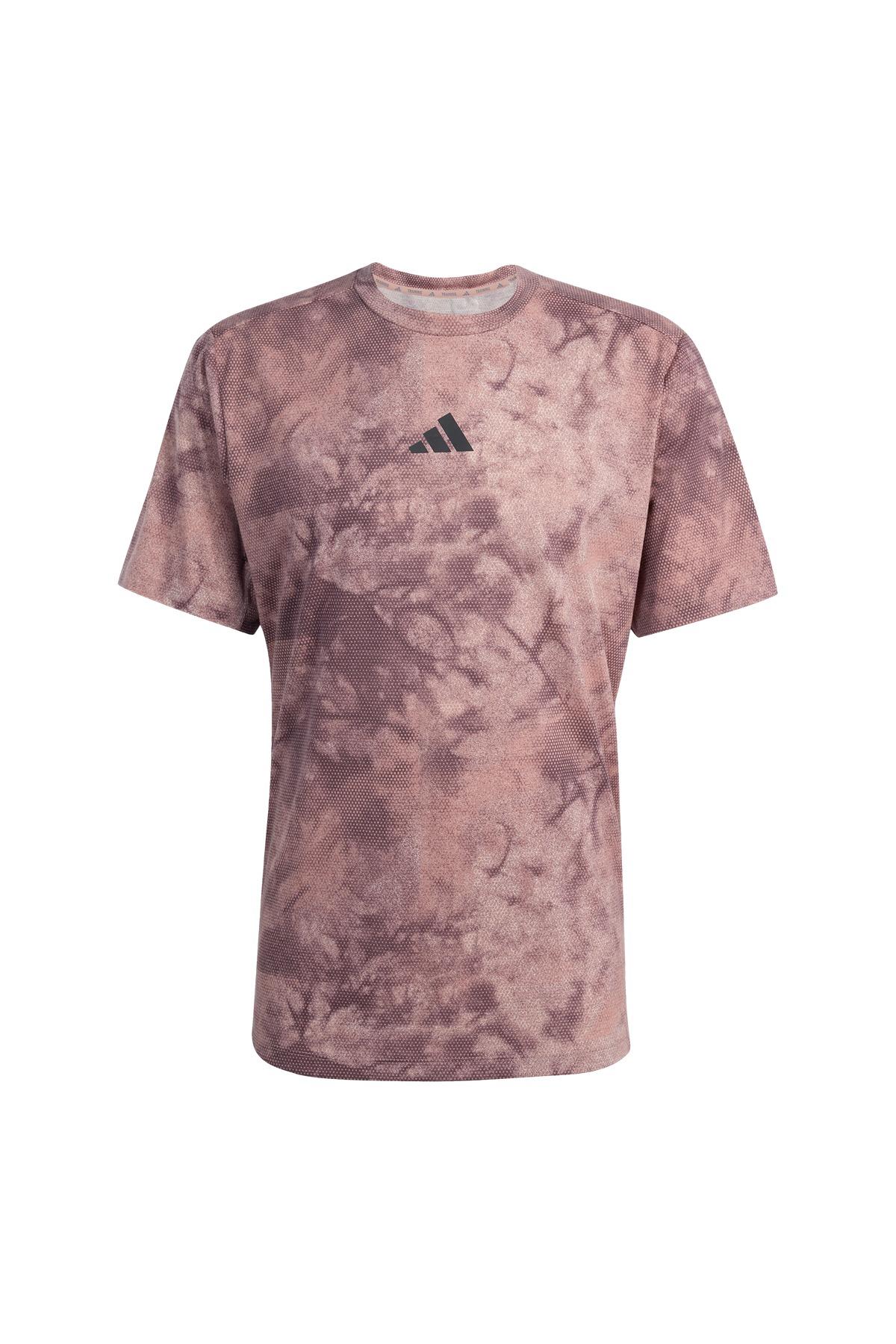 adidas Erkek  Pembe  T-Shirt POWER AOP TEE JP3341