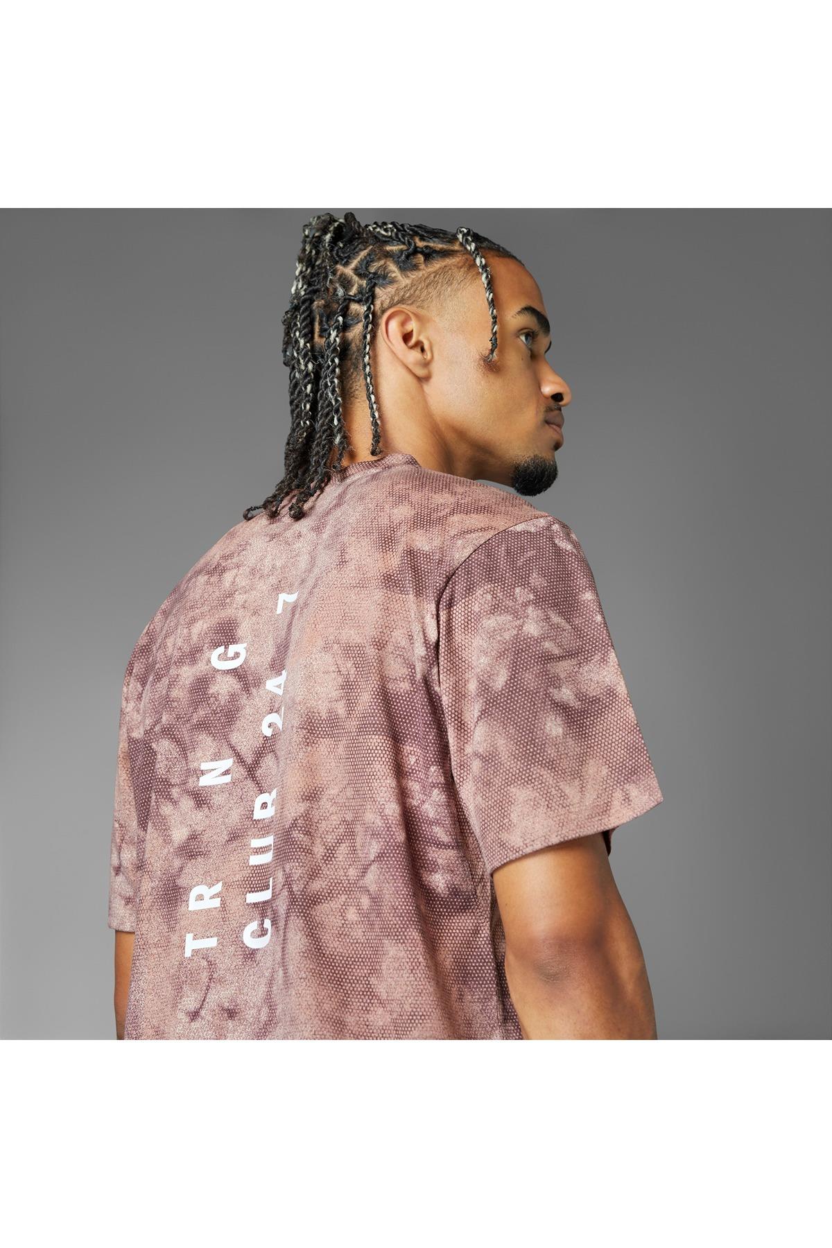adidas Erkek  Pembe  T-Shirt POWER AOP TEE JP3341