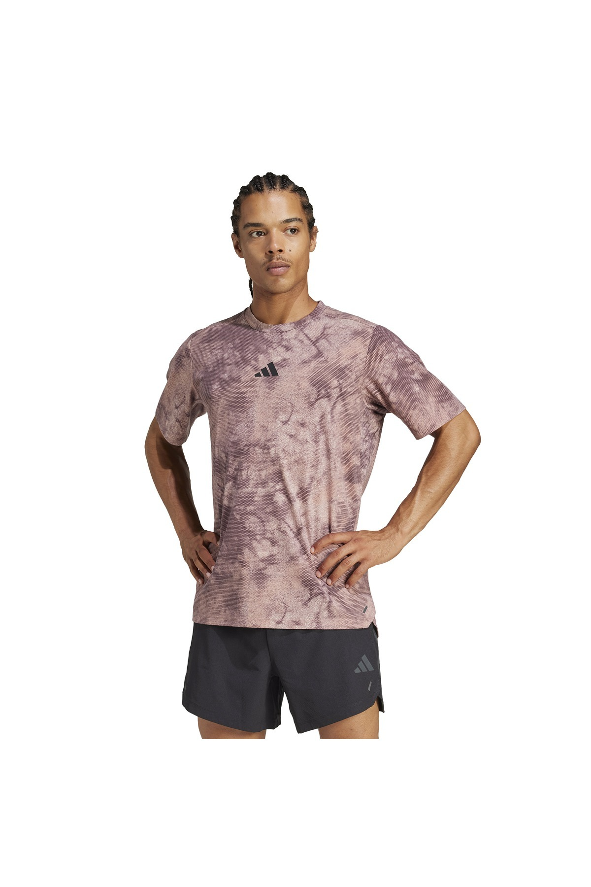 adidas Erkek  Pembe  T-Shirt POWER AOP TEE JP3341