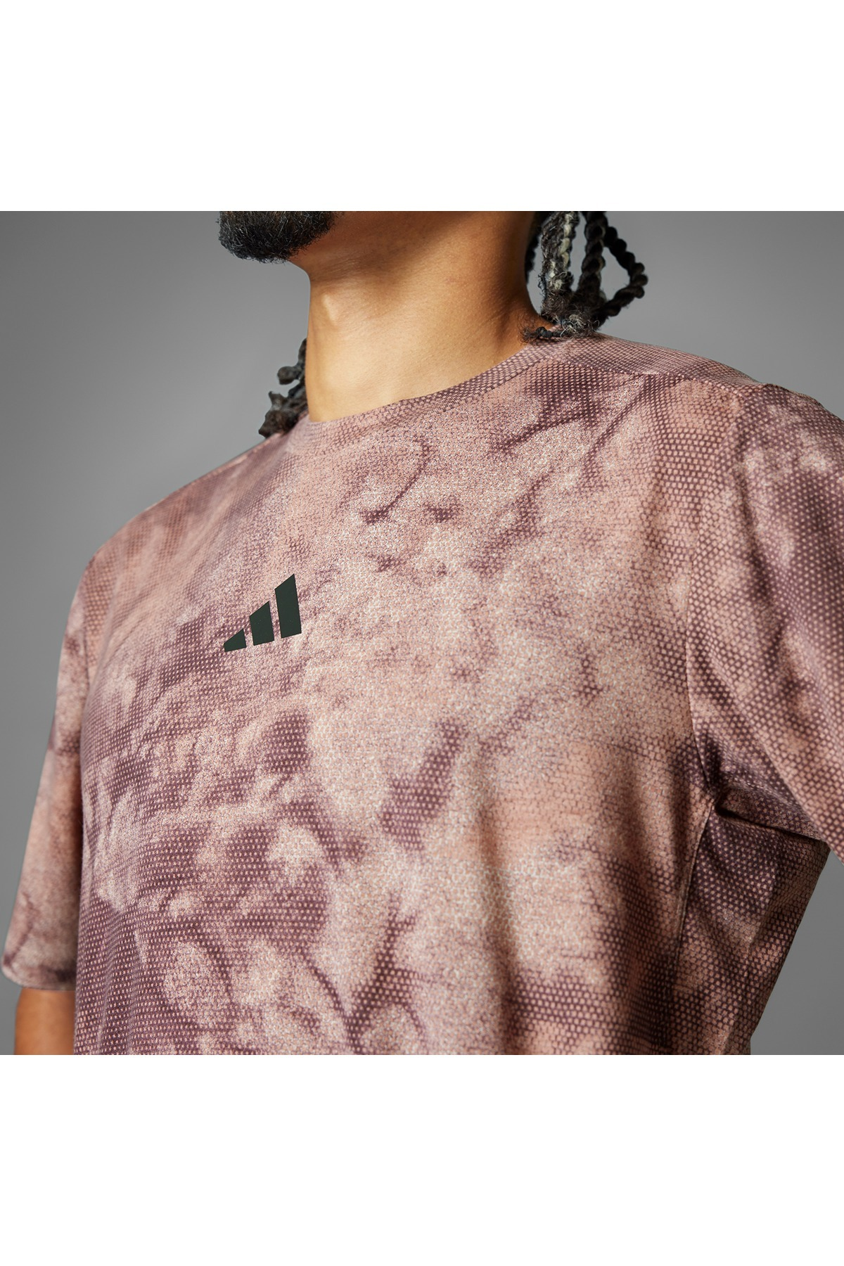 adidas Erkek  Pembe  T-Shirt POWER AOP TEE JP3341