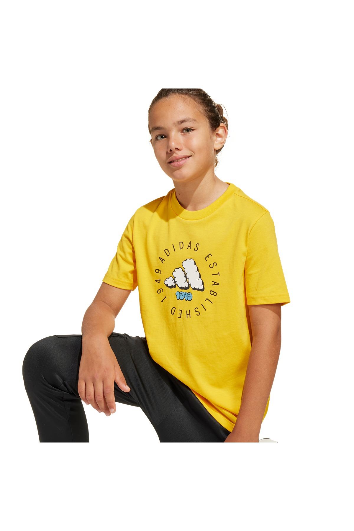 adidas Erkek  Sarı  T-Shirt J FUN TEE JI6688