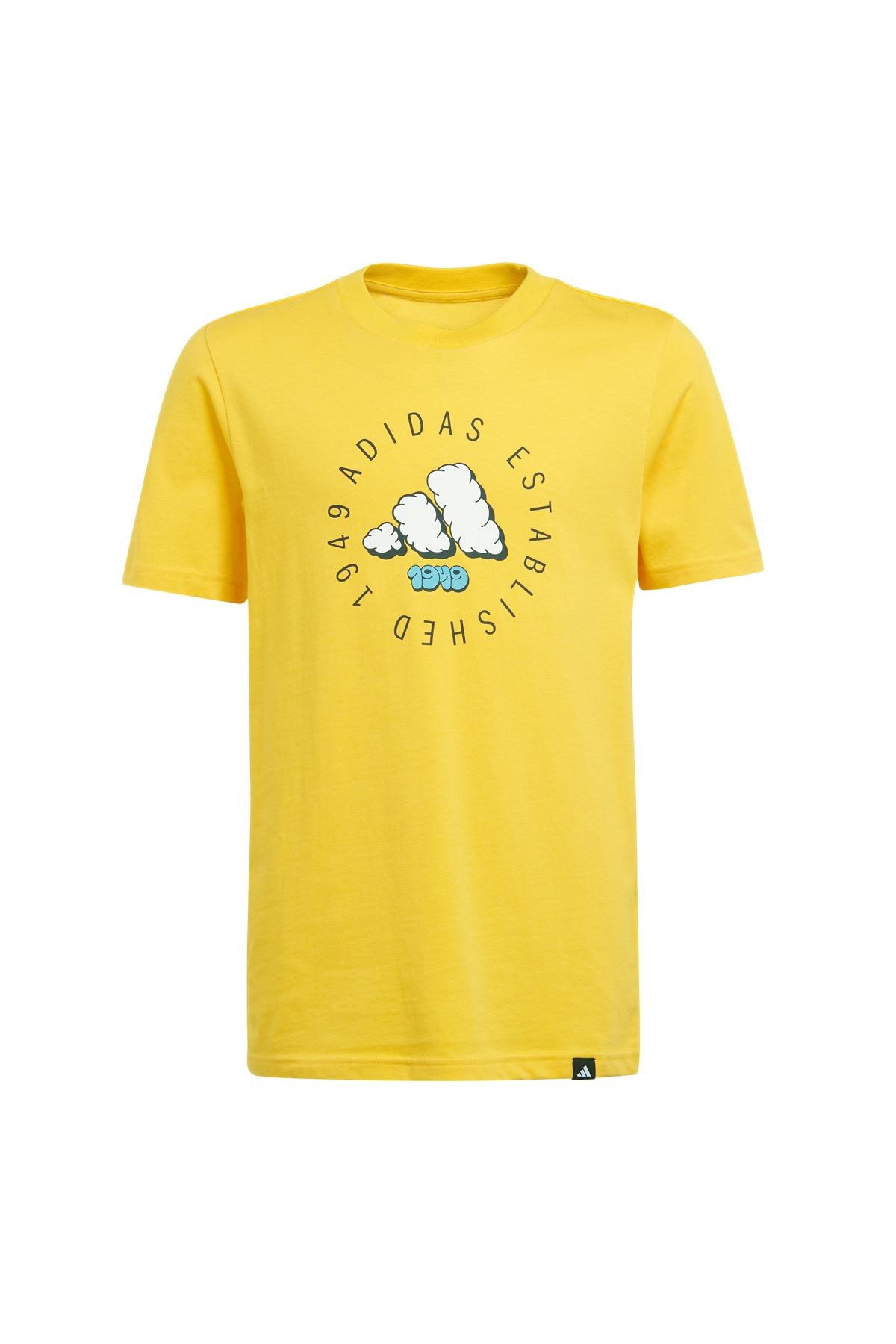 adidas Erkek  Sarı  T-Shirt J FUN TEE JI6688