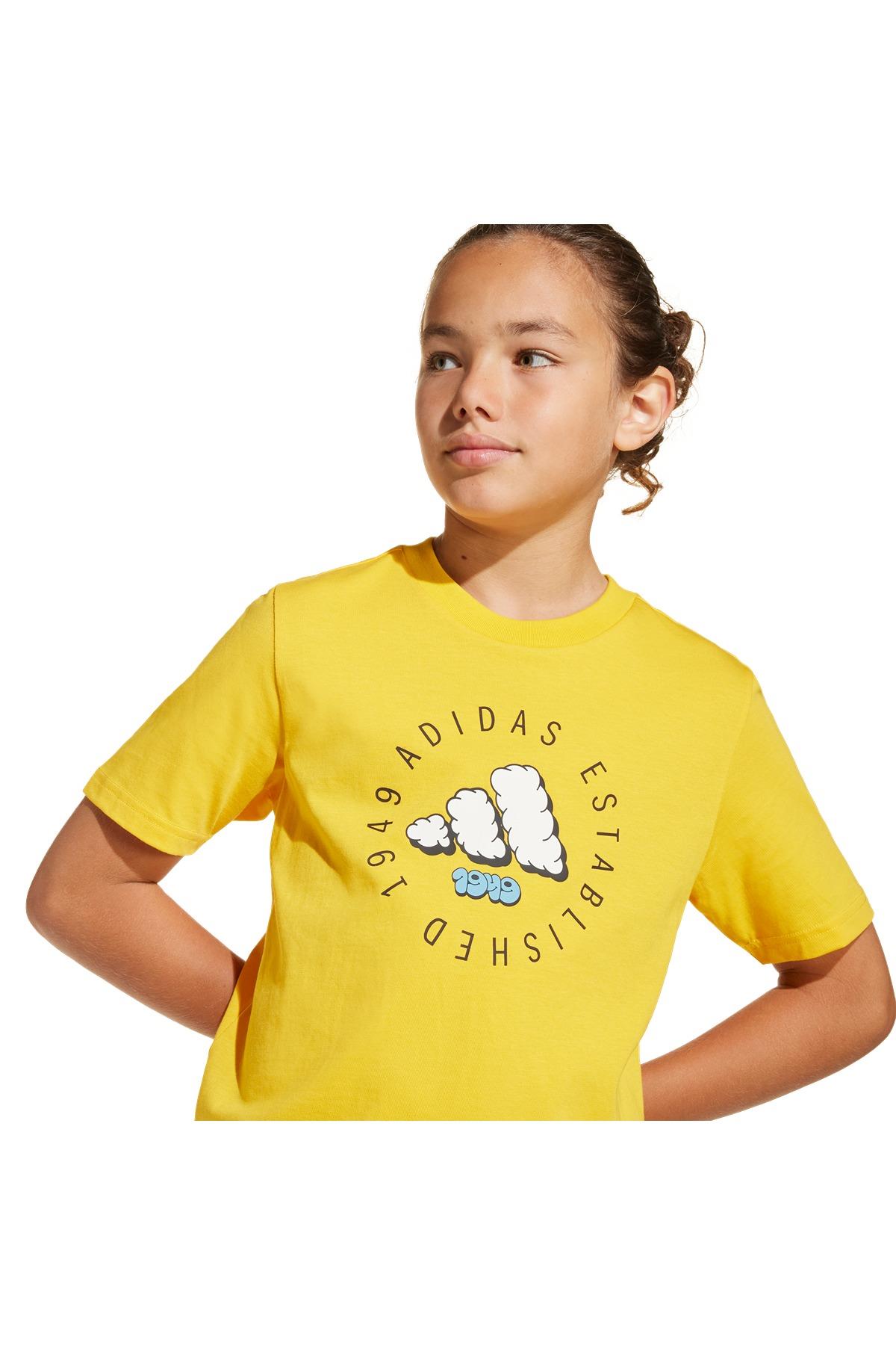 adidas Erkek  Sarı  T-Shirt J FUN TEE JI6688