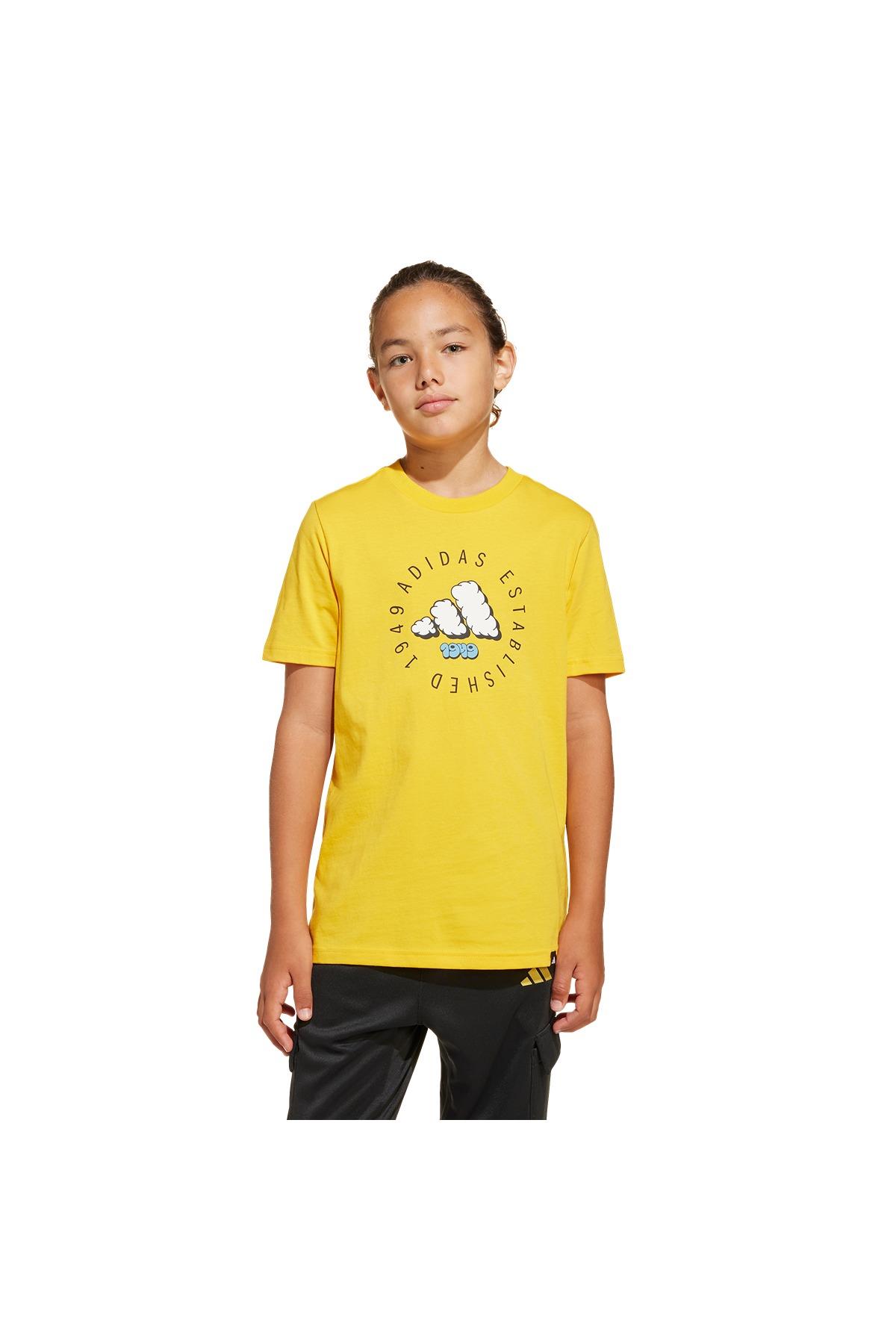 adidas Erkek  Sarı  T-Shirt J FUN TEE JI6688