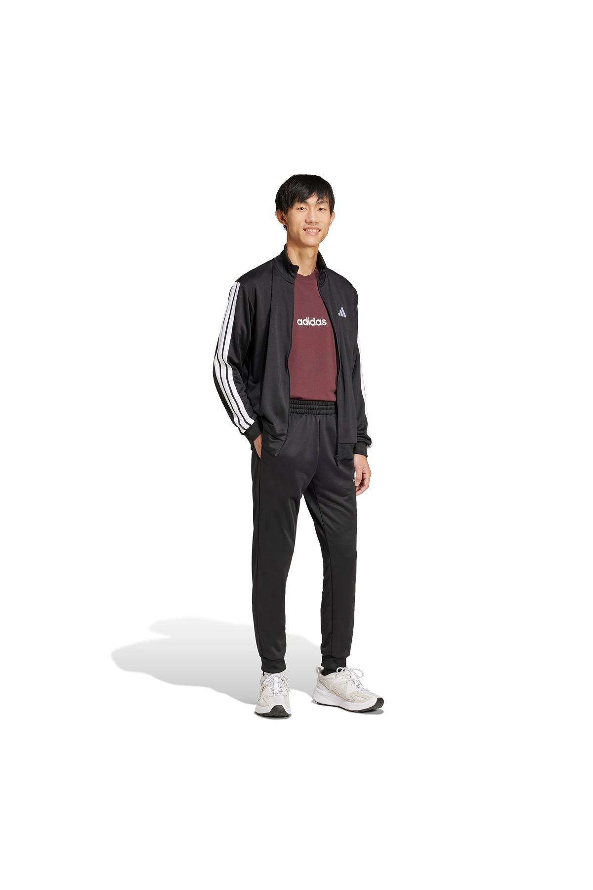adidas Erkek  Siyah  Eşofman M 3S FT TT TS JC5375