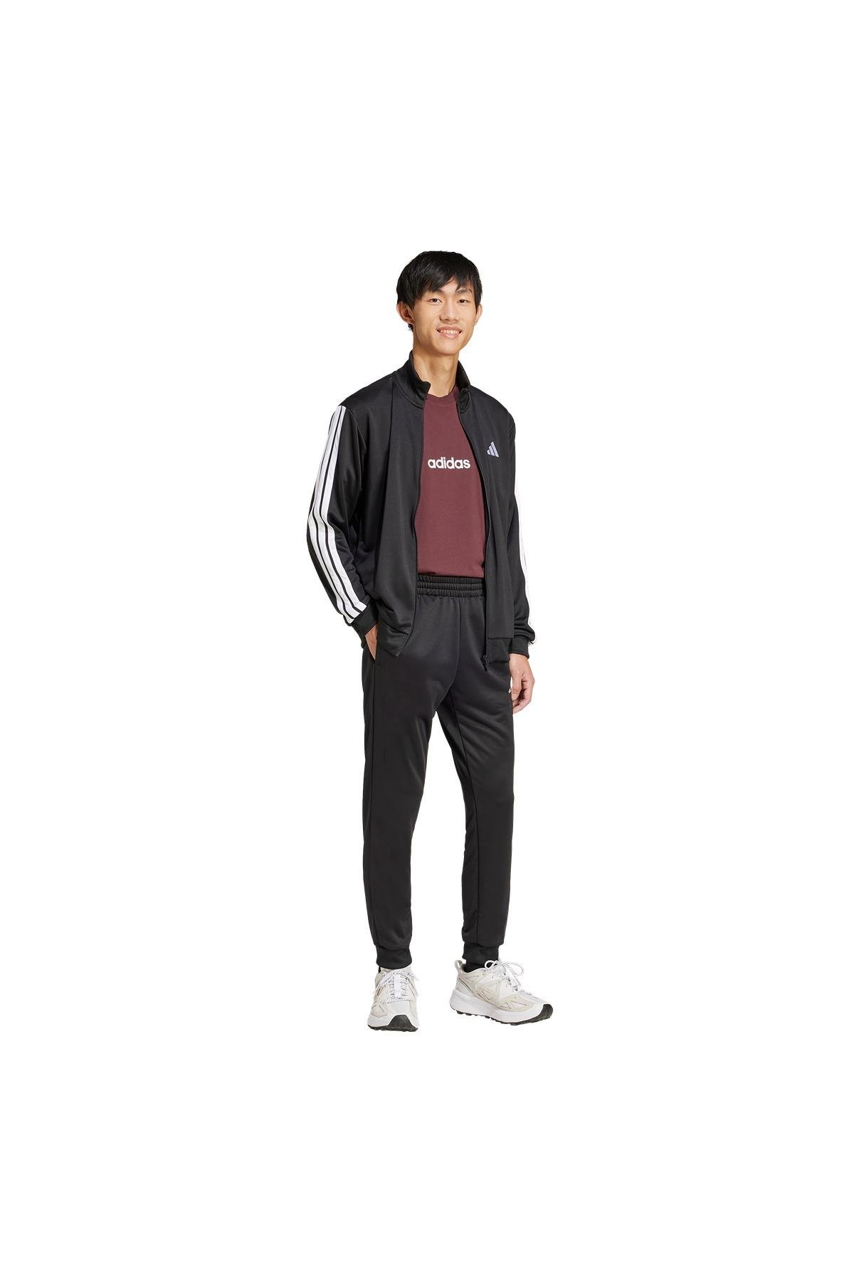 adidas Erkek  Siyah  Eşofman M 3S FT TT TS JC5375