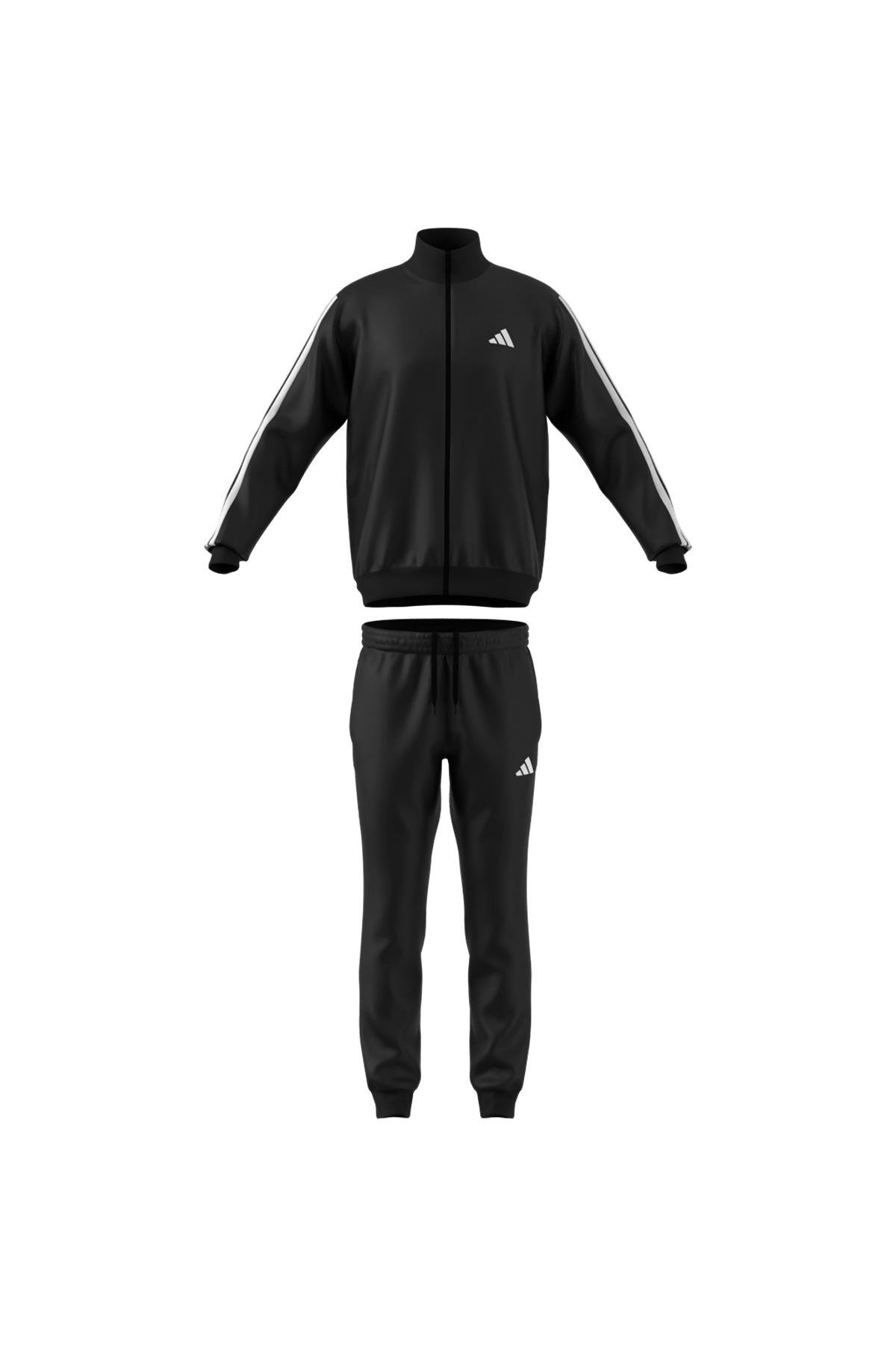 adidas Erkek  Siyah  Eşofman M 3S FT TT TS JC5375