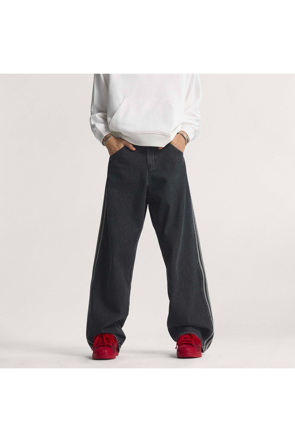adidas Erkek  Siyah  Pantolon FIREBIRD JEANS KD1497