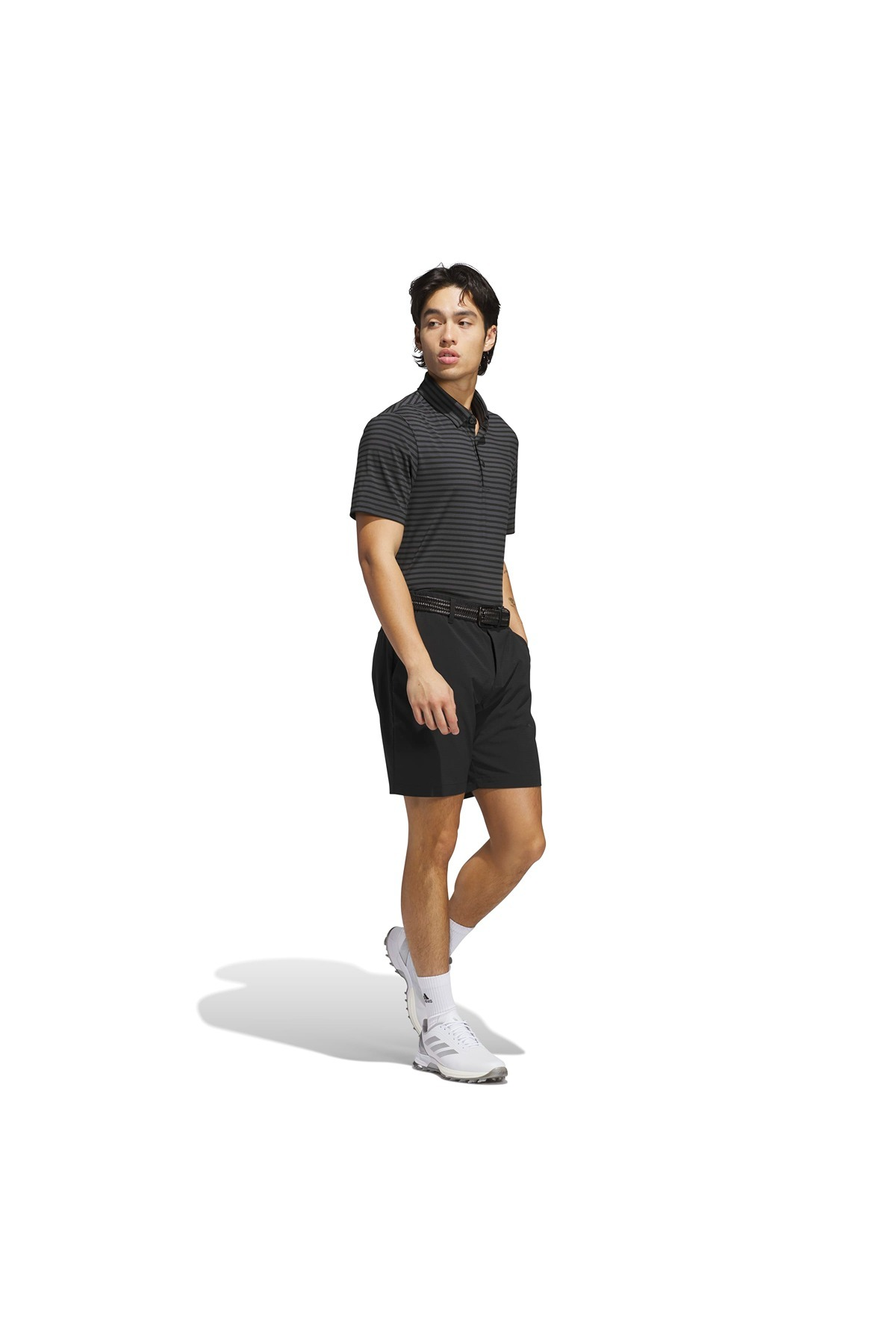 adidas Erkek  Siyah  Polo T-shirt ULT STRIPE POLO JF4891