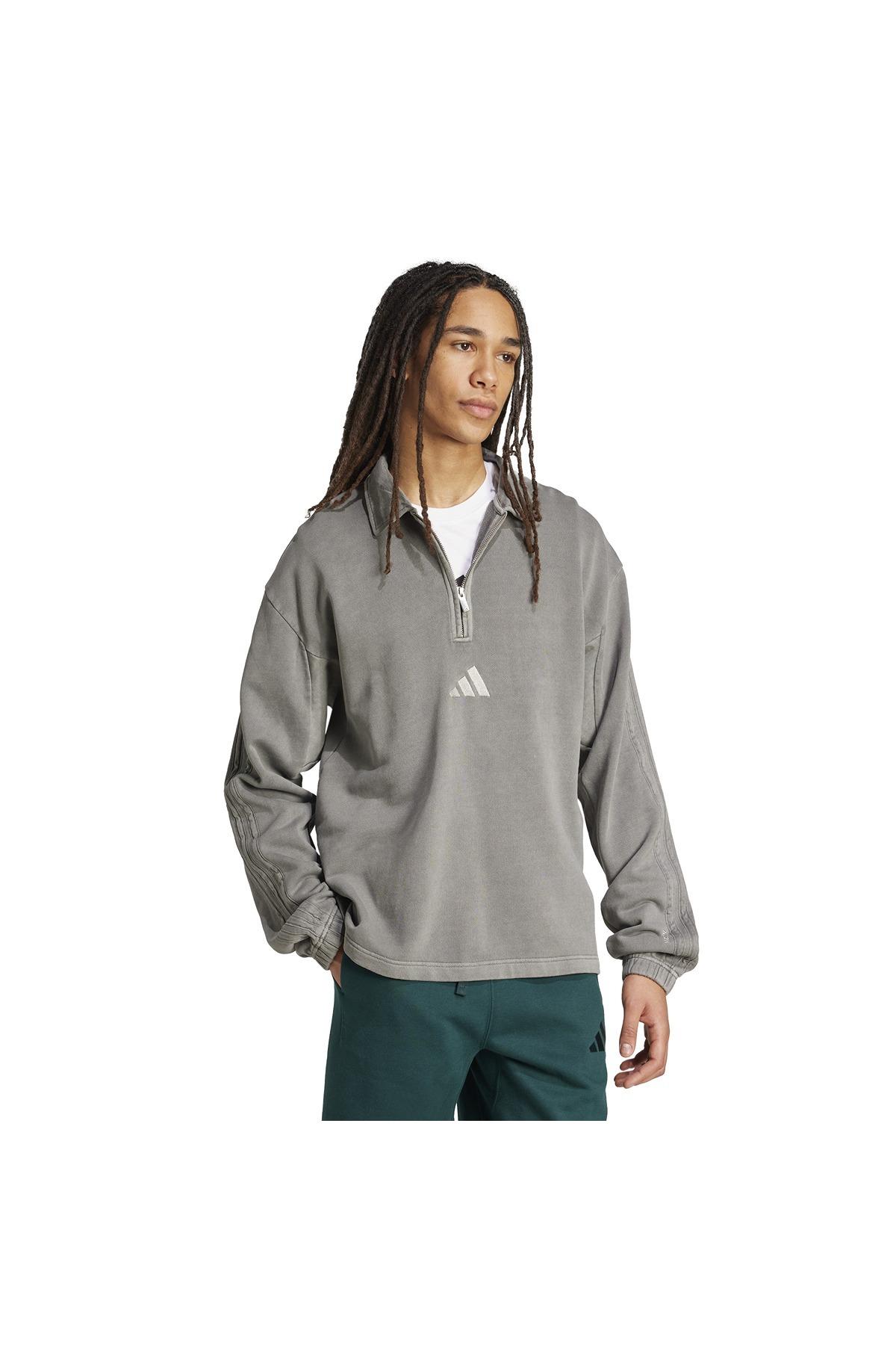 adidas  Erkek Siyah  Sweatshirt M A SZN W FT HZ JY1722