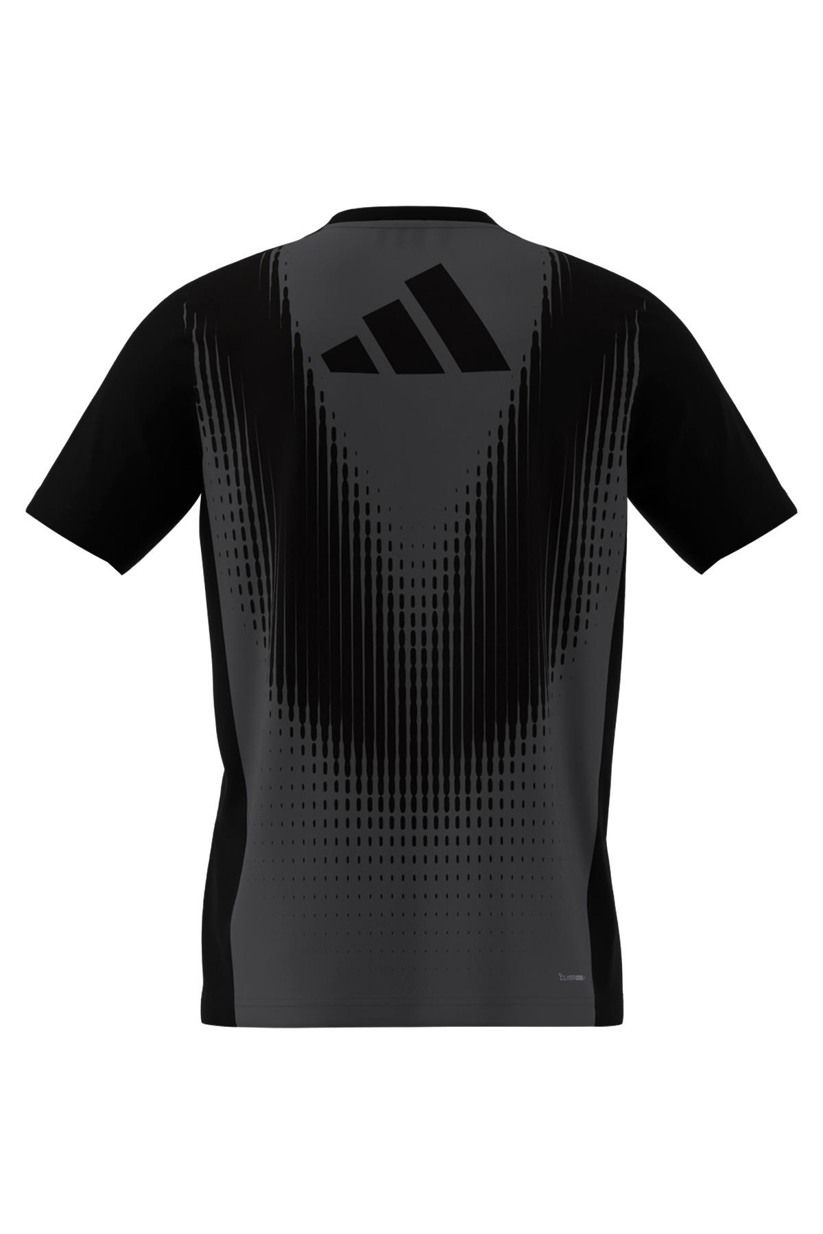 adidas Erkek  Siyah  T-shirt AIRCHILL TEE Siyah JI8196