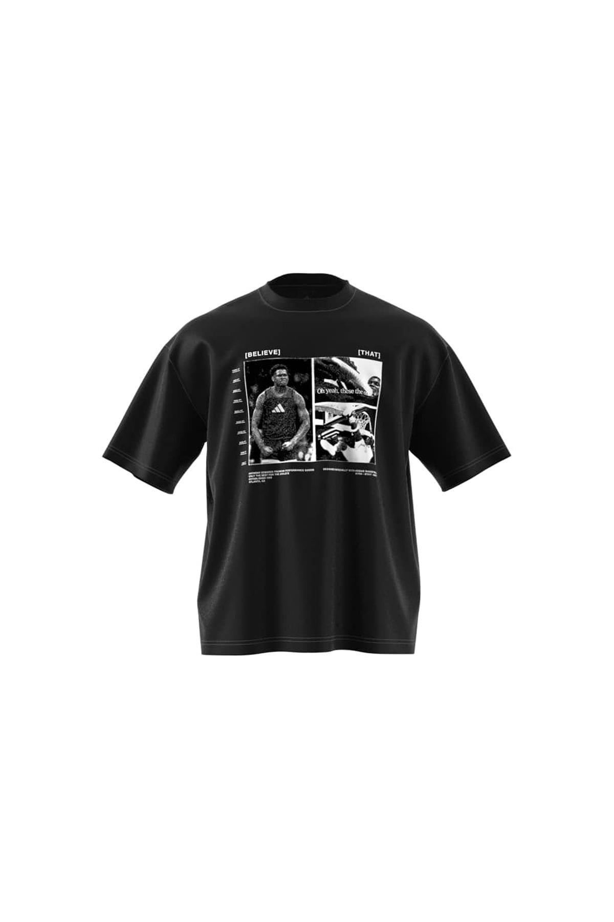 adidas Erkek  Siyah  T-shirt ANTED GFX TEE 2 JW2931