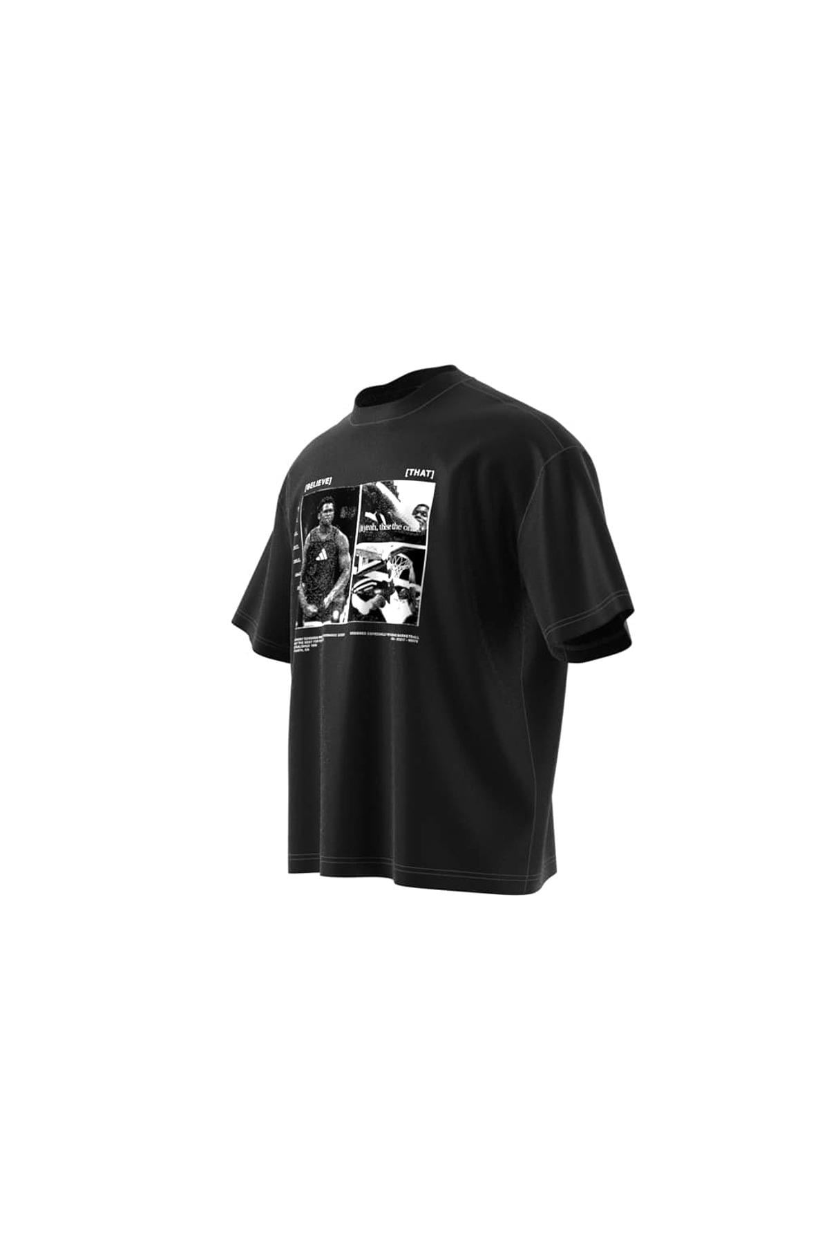 adidas Erkek  Siyah  T-shirt ANTED GFX TEE 2 JW2931