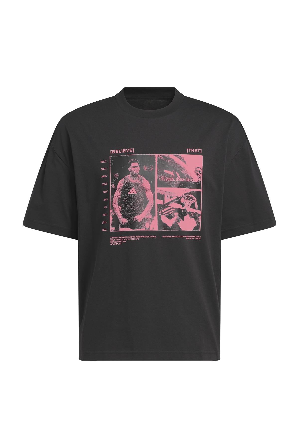 adidas Erkek  Siyah  T-shirt ANTED GFX TEE 2 JW2931