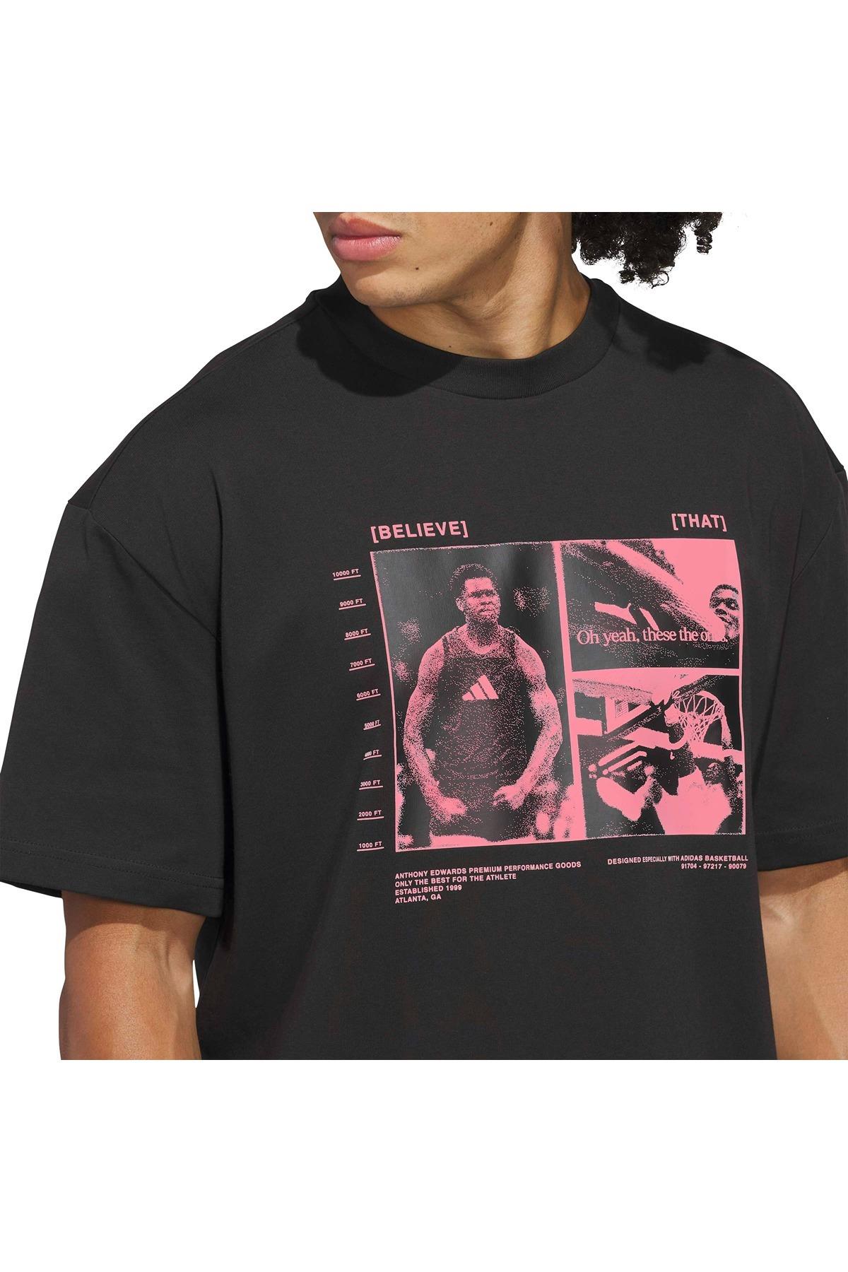 adidas Erkek  Siyah  T-shirt ANTED GFX TEE 2 JW2931
