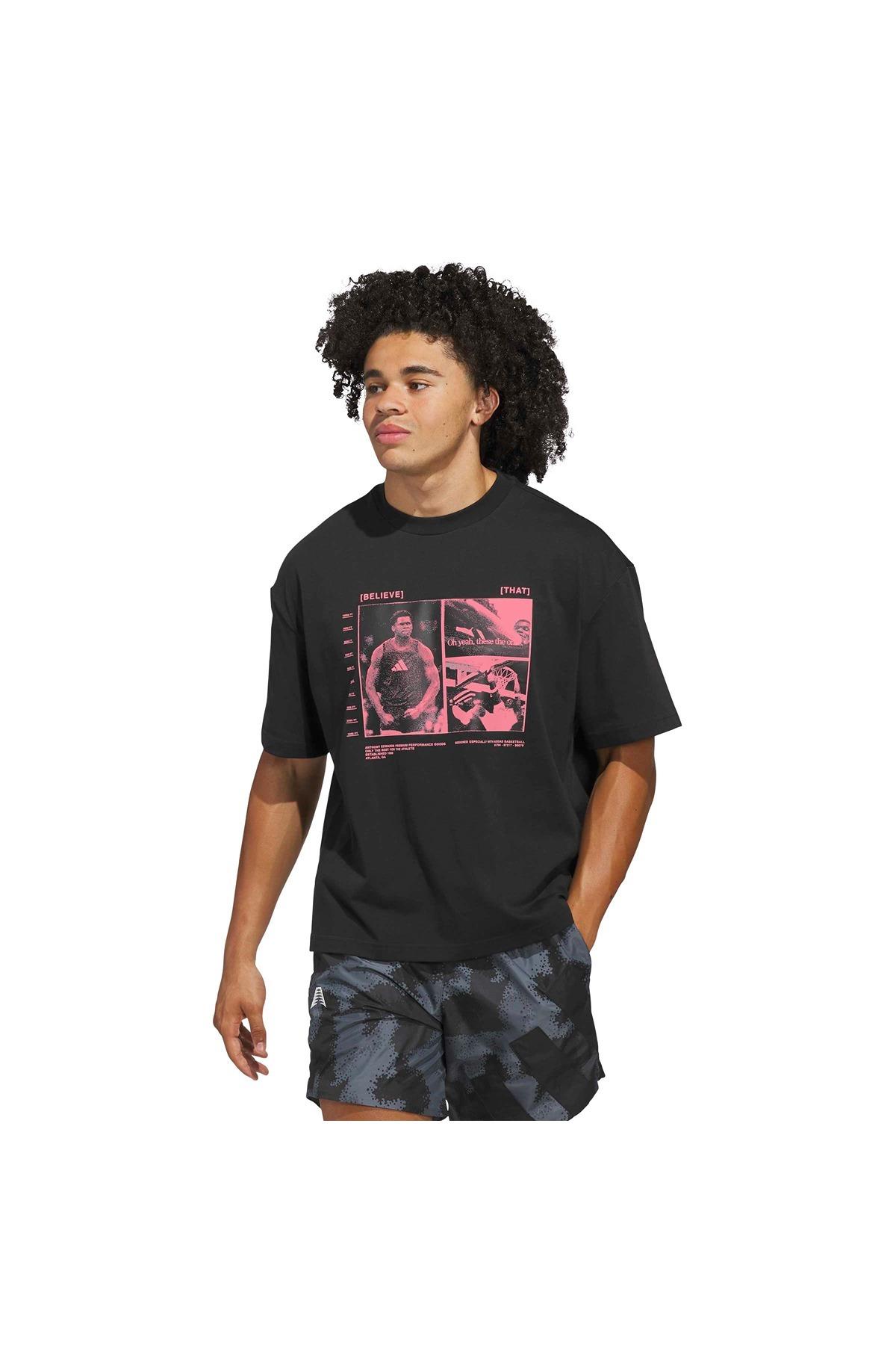 adidas Erkek  Siyah  T-shirt ANTED GFX TEE 2 JW2931