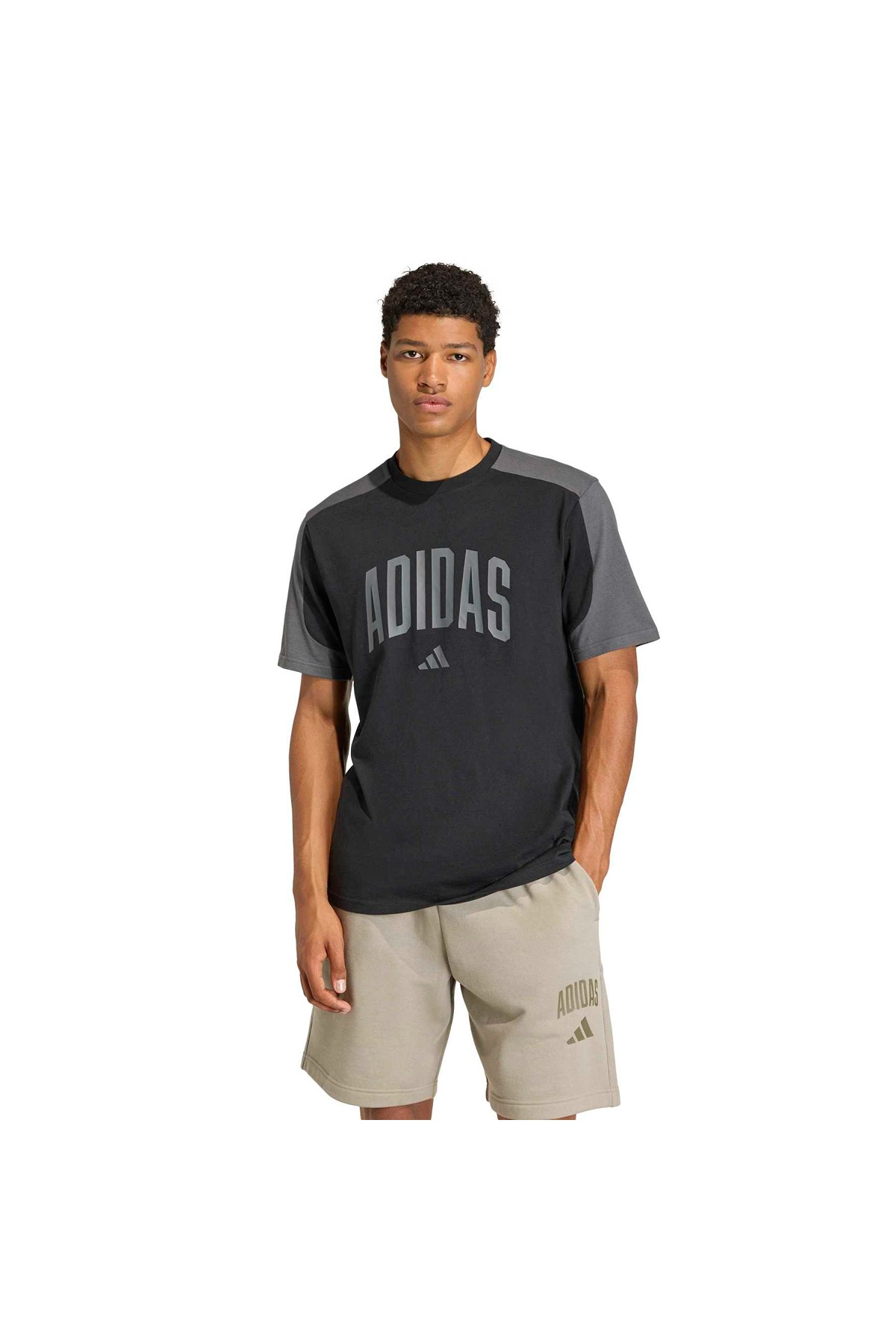 adidas Erkek  Siyah  T-shirt M COLLEGIATE TE KD0068