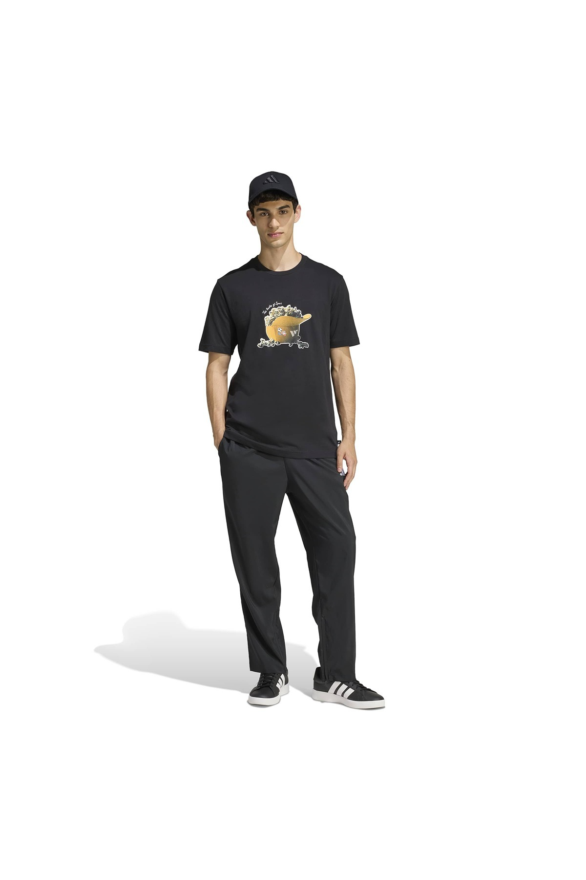 adidas Erkek Siyah  T-shirt M POPCORN T KD3928
