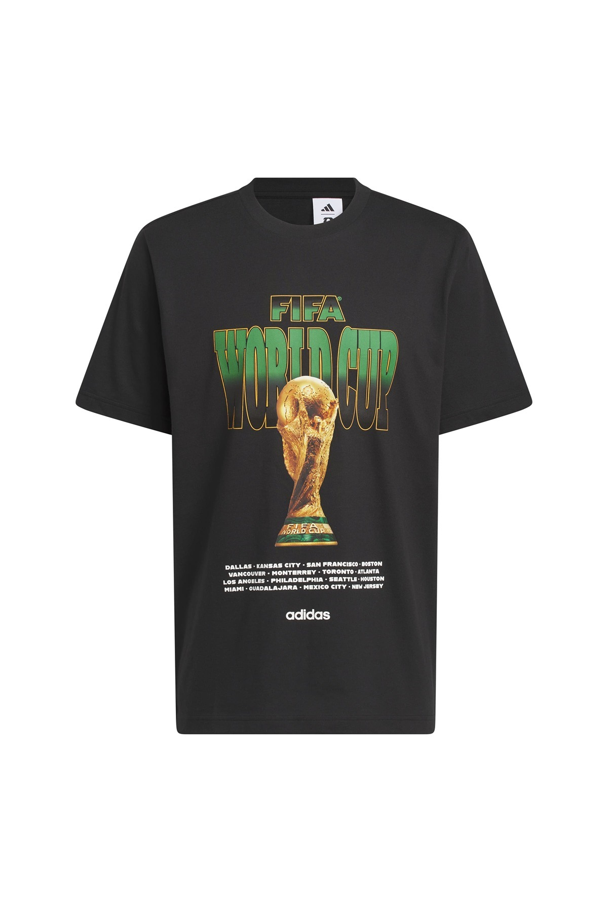 adidas  Erkek Siyah  T-shirt M WC TOUR TEE 2 KE1809
