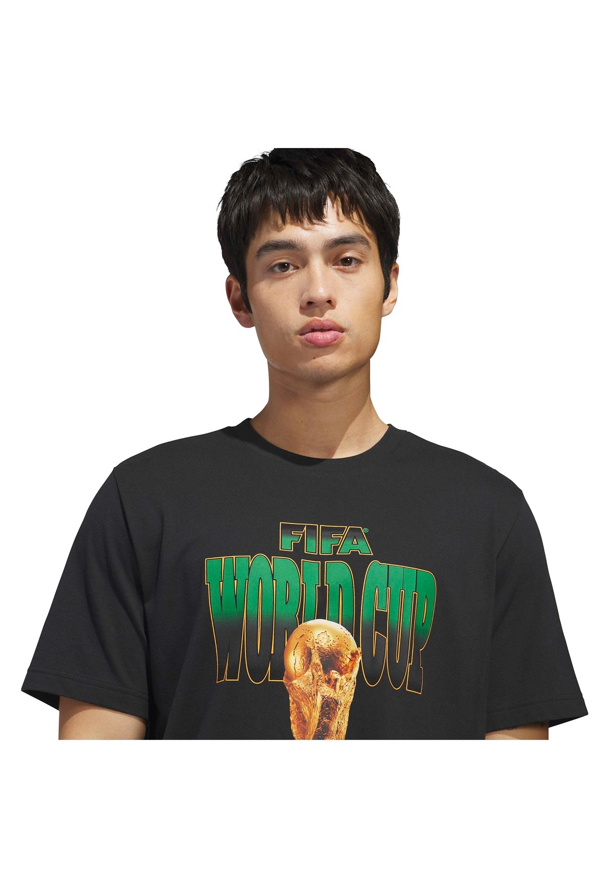 adidas  Erkek Siyah  T-shirt M WC TOUR TEE 2 KE1809
