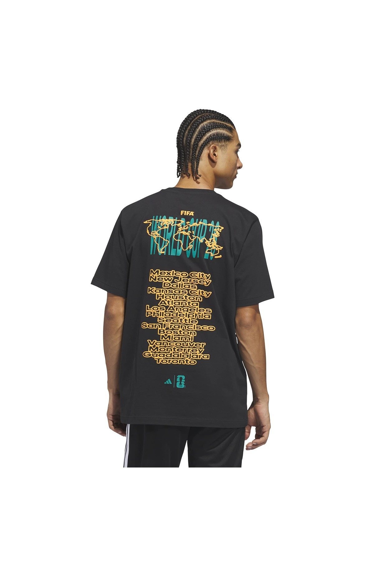 adidas Erkek  Siyah  T-shirt M WC TOUR TEE 1 KE1808