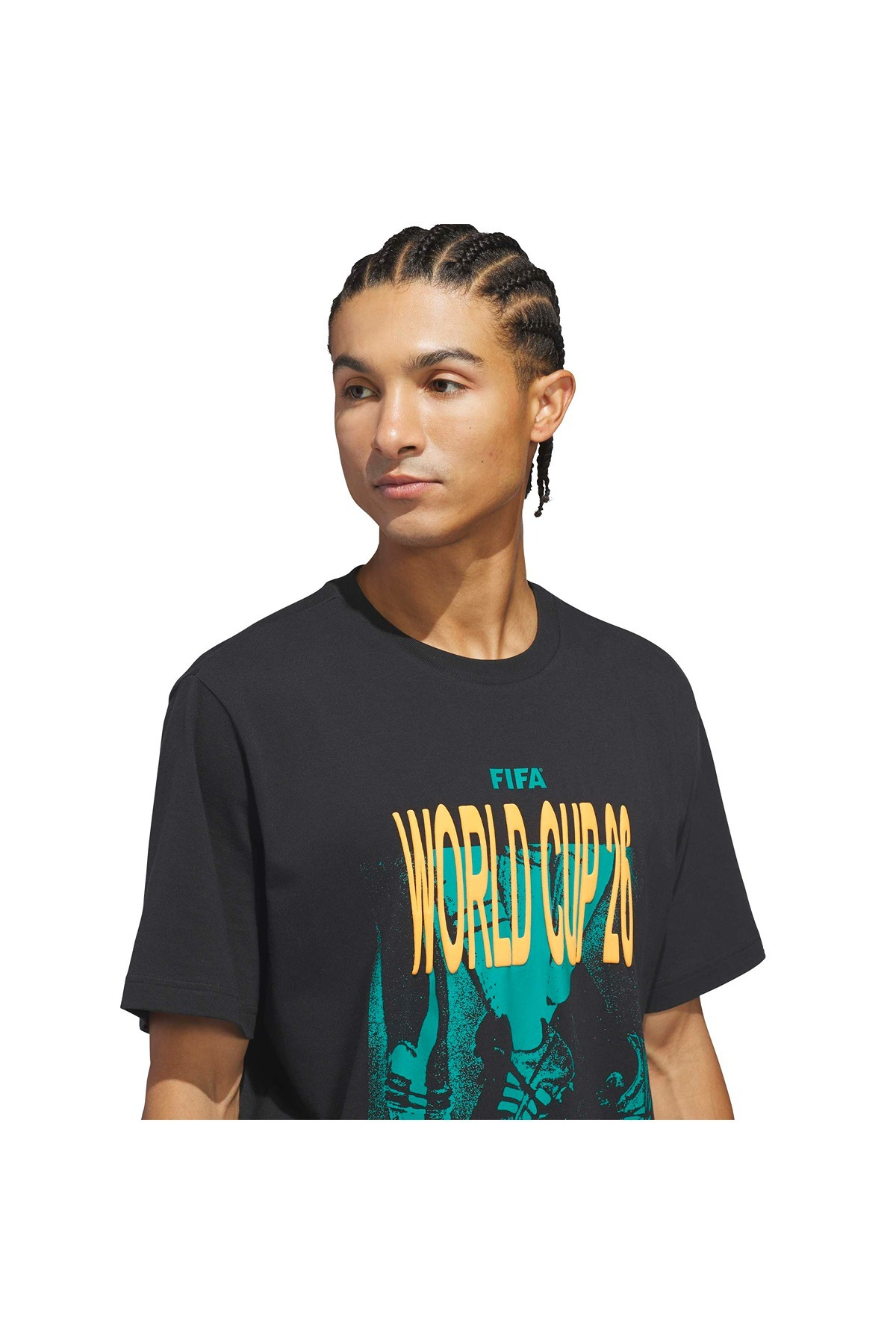 adidas Erkek  Siyah  T-shirt M WC TOUR TEE 1 KE1808