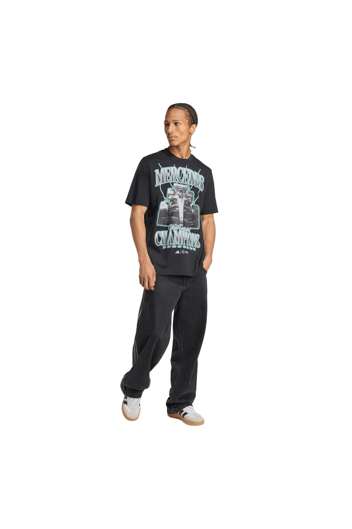 adidas Erkek  Siyah  T-shirt MER GFXT G2B M KH1080