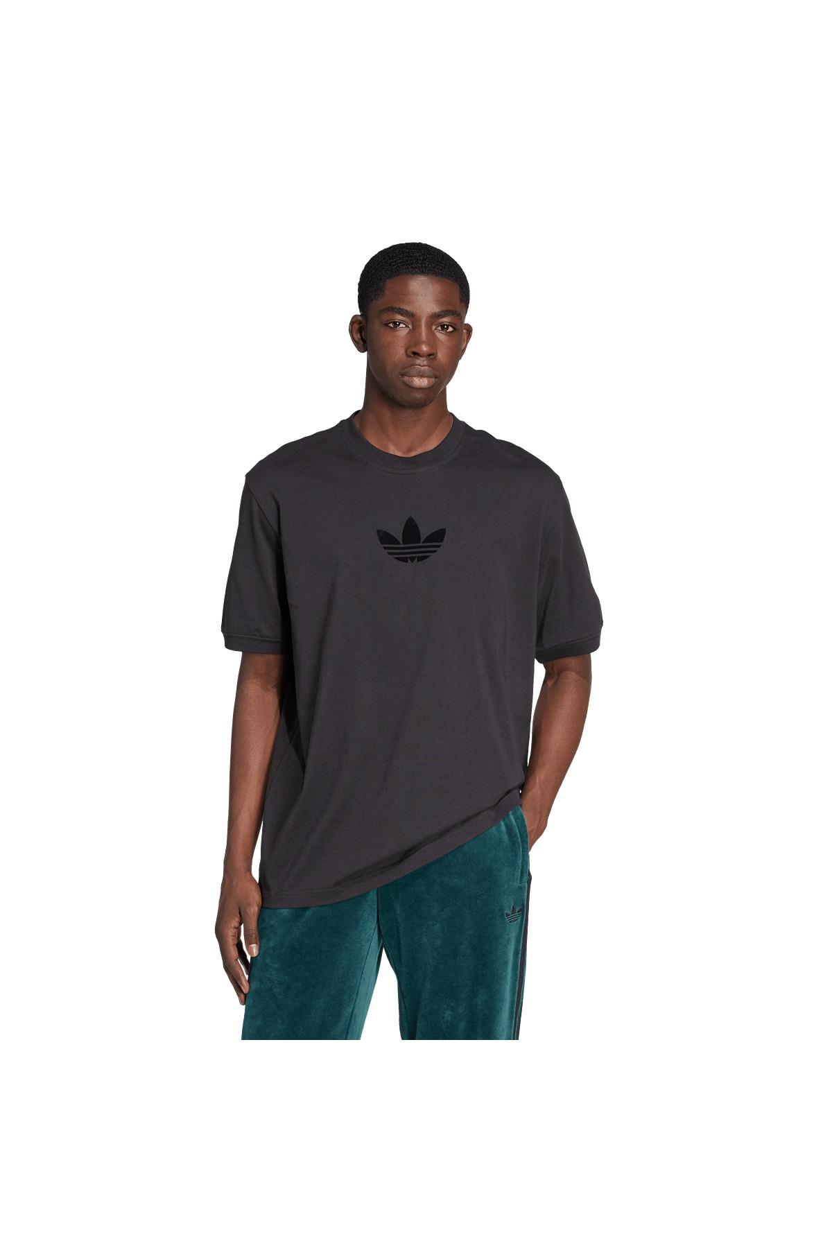 adidas Erkek Siyah T-shirt Oversize tee JW5913