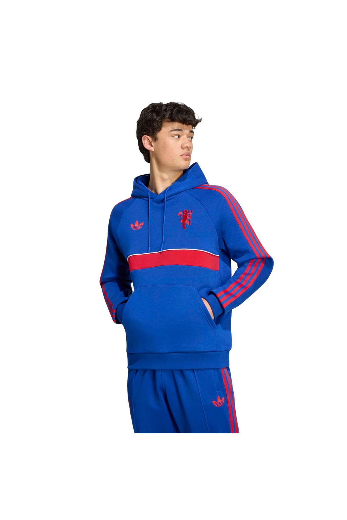 adidas Erkek Sweatshirt Manchester United Originals Hoodie KH4819