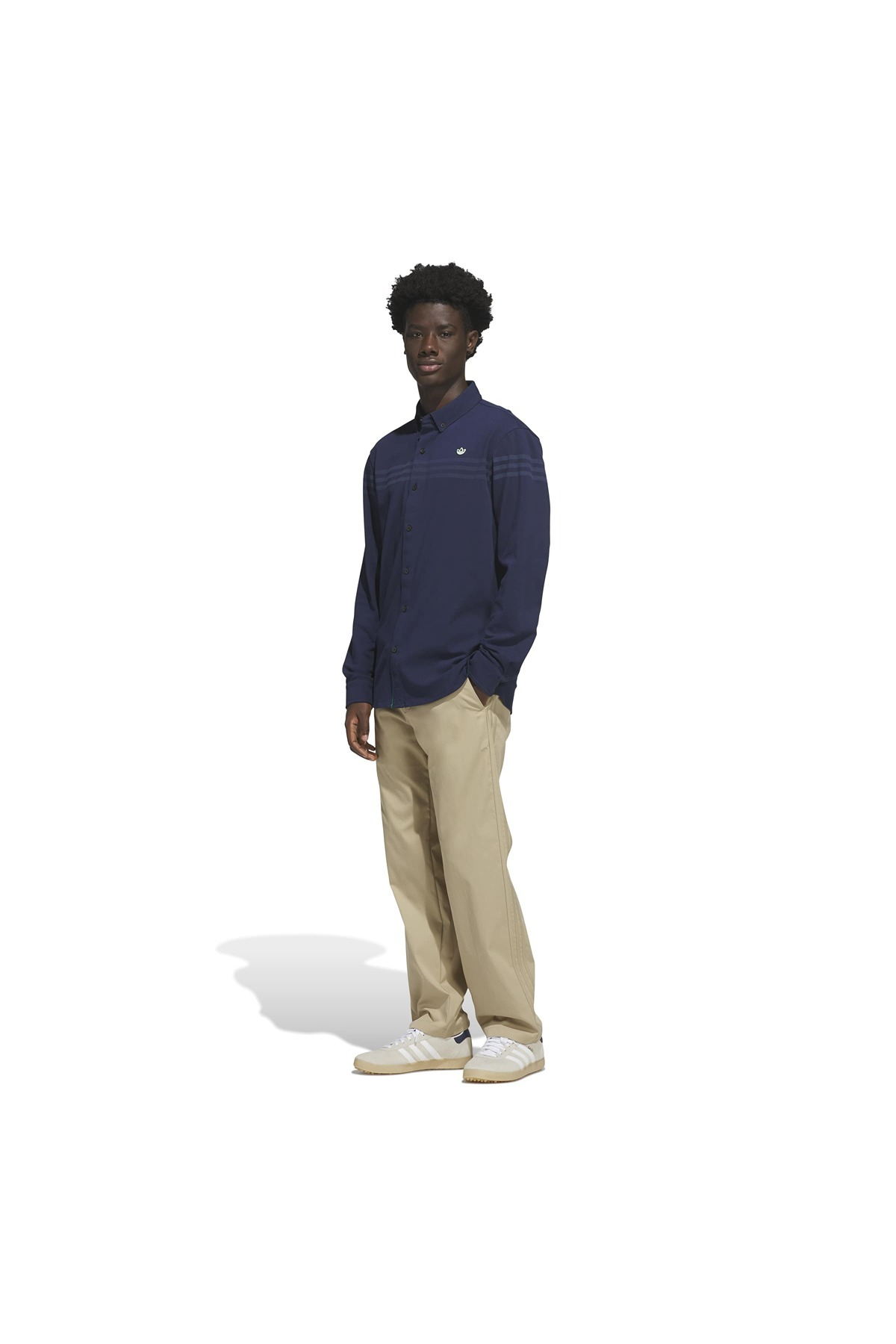 adidas Erkek Sweatshirt S LS Button Up KR5430