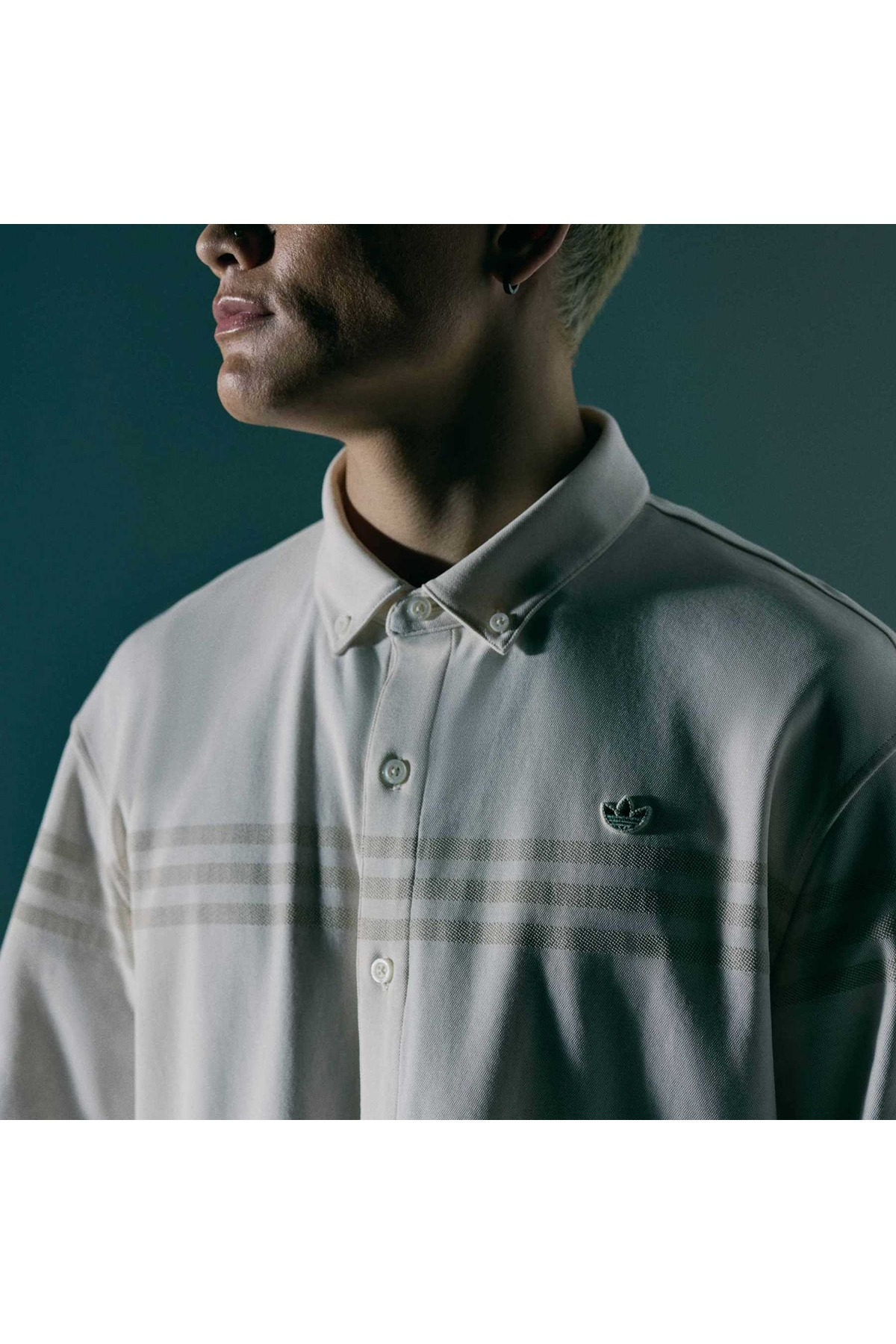 adidas Erkek Sweatshirt S LS Button Up KH4064