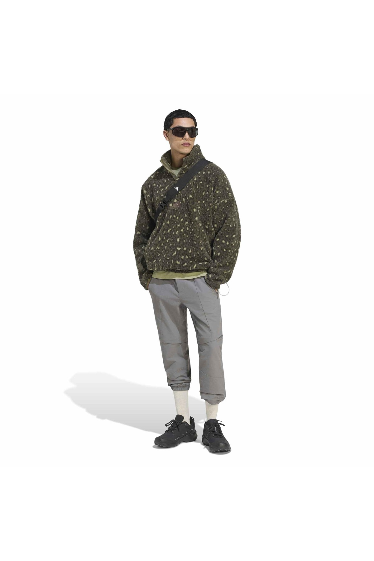 adidas Erkek Sweatshirt Terrex Xploric CLIMAWARM High Pile Snap Pullover KQ6614