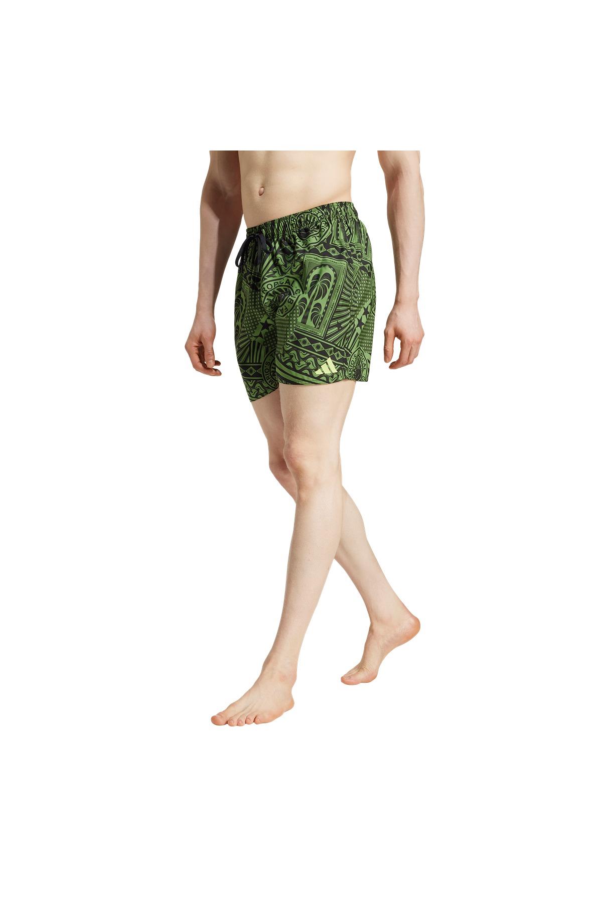 adidas Erkek  Yeşil  Deniz Şortu FARM SWIMSHORT JG3598