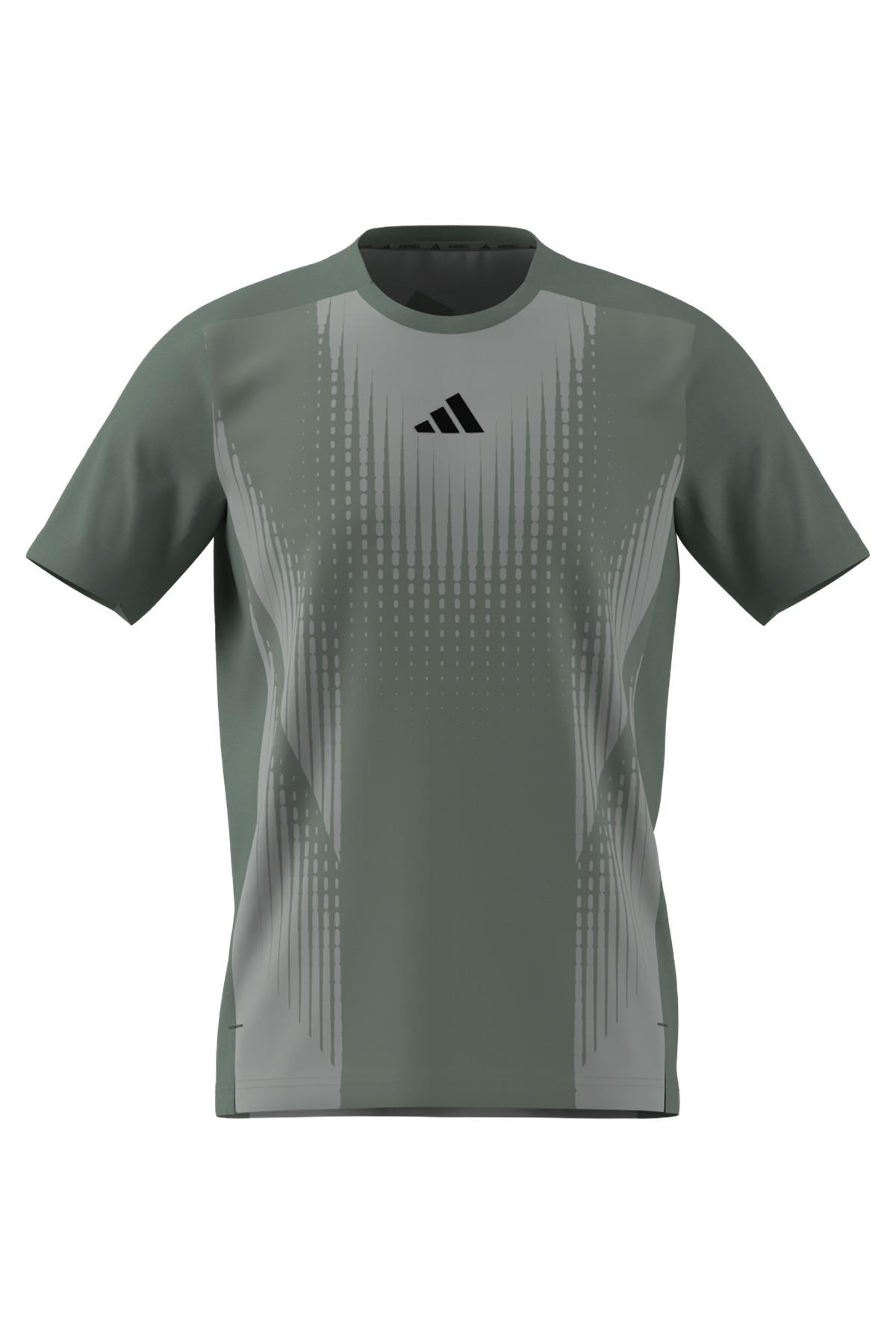 adidas Erkek  Yeşil  T-shirt AIRCHILL TEE JI8197