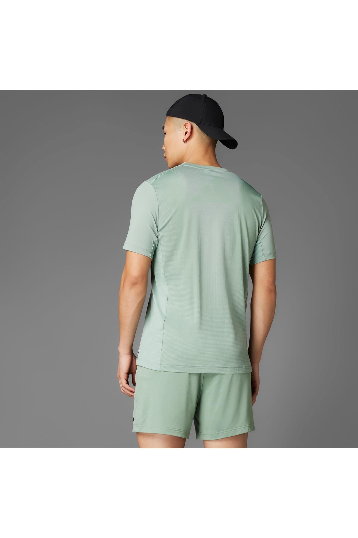 adidas Erkek  Yeşil  T-shirt AIRCHILL TEE JI8197
