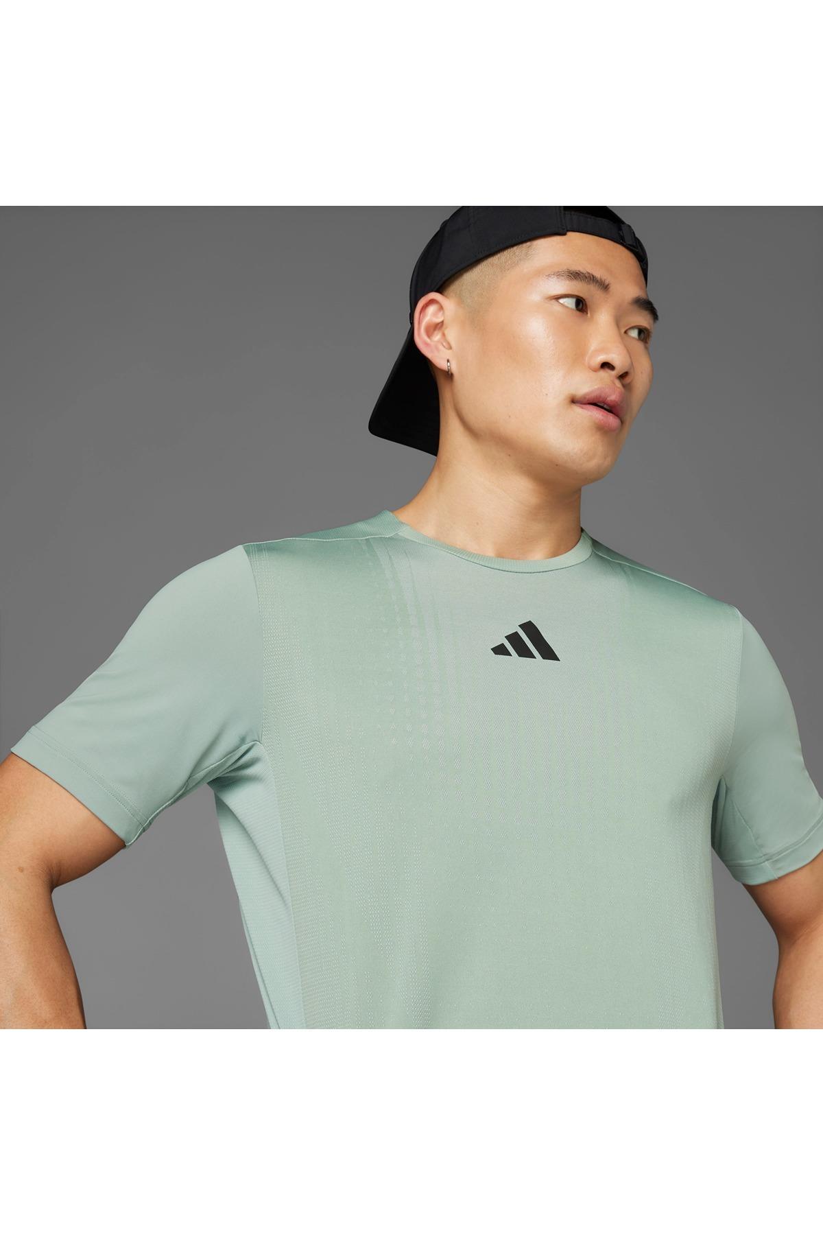 adidas Erkek  Yeşil  T-shirt AIRCHILL TEE JI8197