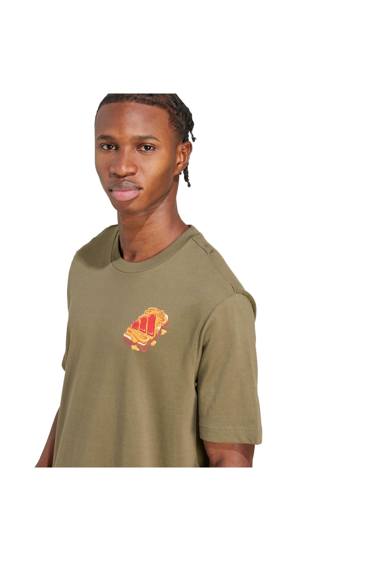 adidas Erkek  Yeşil  T-shirt M PB&J T JW4342