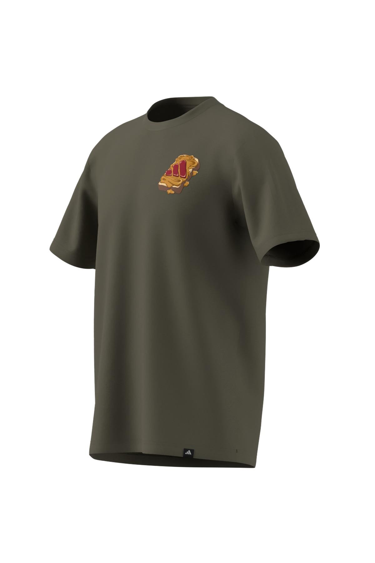 adidas Erkek  Yeşil  T-shirt M PB&J T JW4342