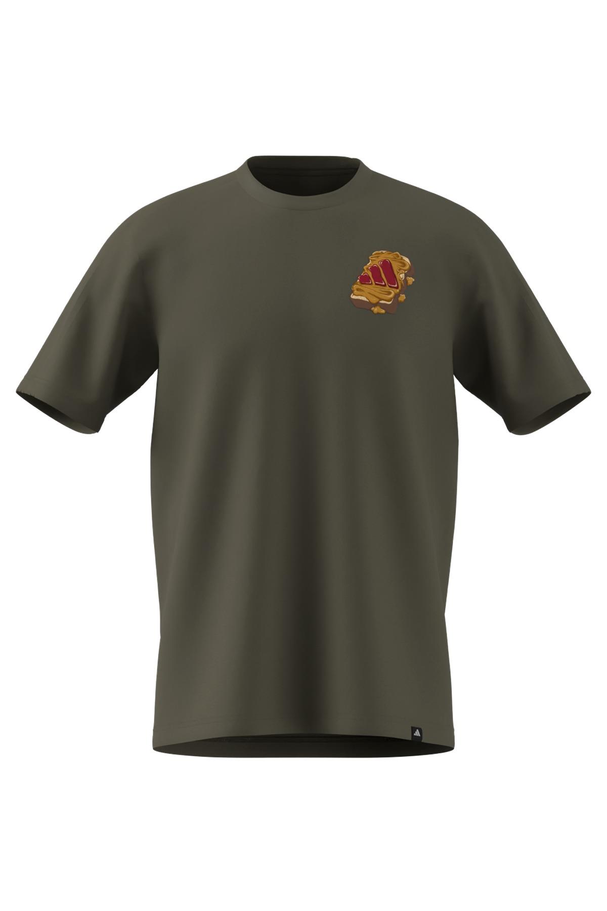 adidas Erkek  Yeşil  T-shirt M PB&J T JW4342