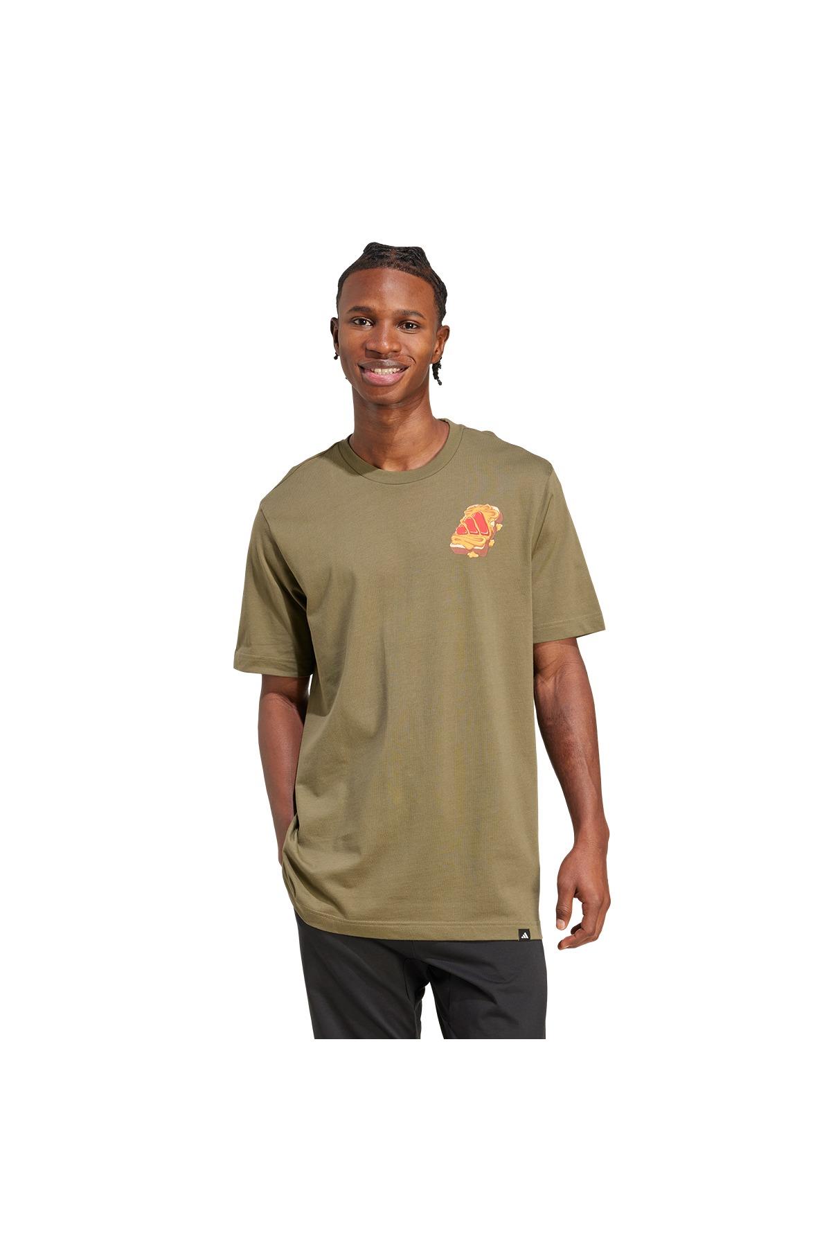 adidas Erkek  Yeşil  T-shirt M PB&J T JW4342