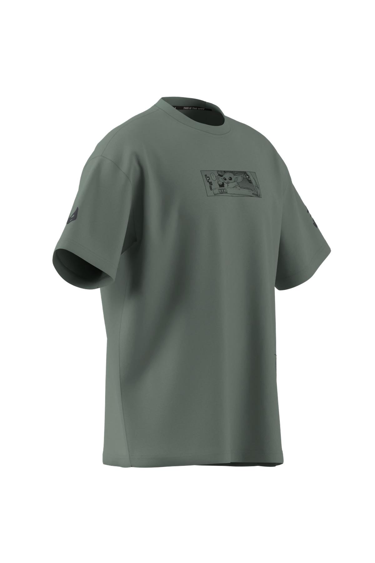 adidas Erkek  Yeşil  T-Shirt M SW TM T 2 JI5718