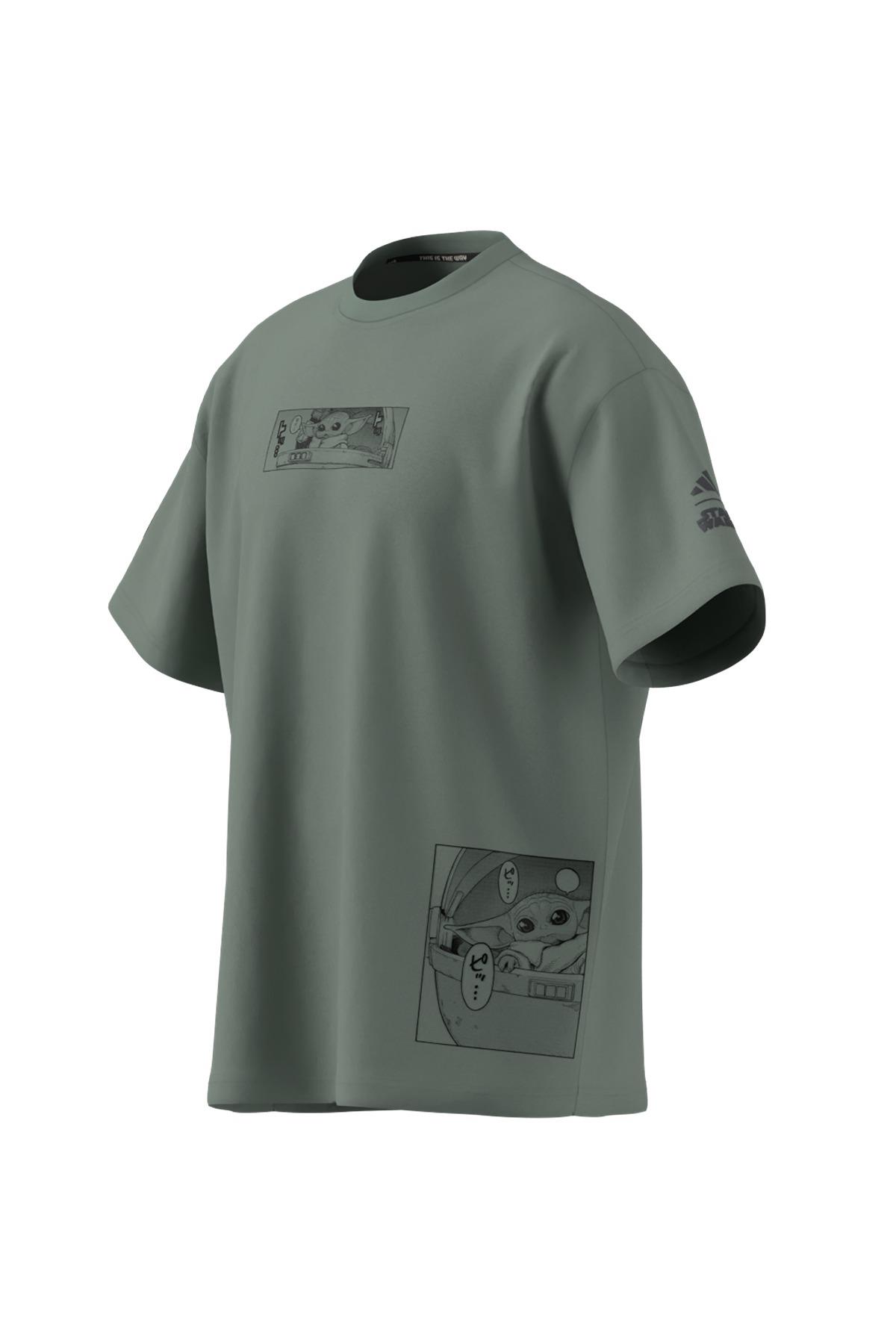 adidas Erkek  Yeşil  T-Shirt M SW TM T 2 JI5718