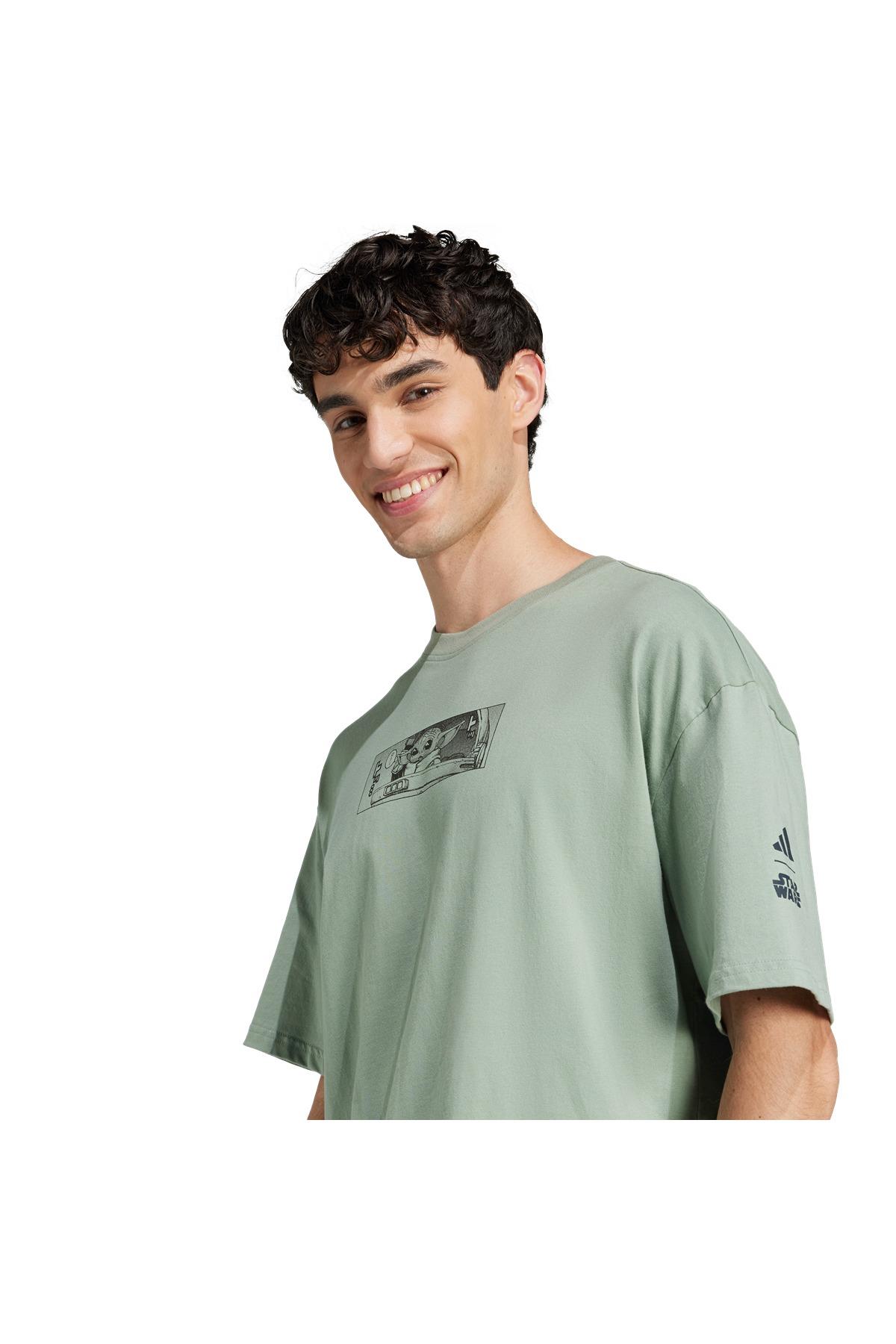 adidas Erkek  Yeşil  T-Shirt M SW TM T 2 JI5718
