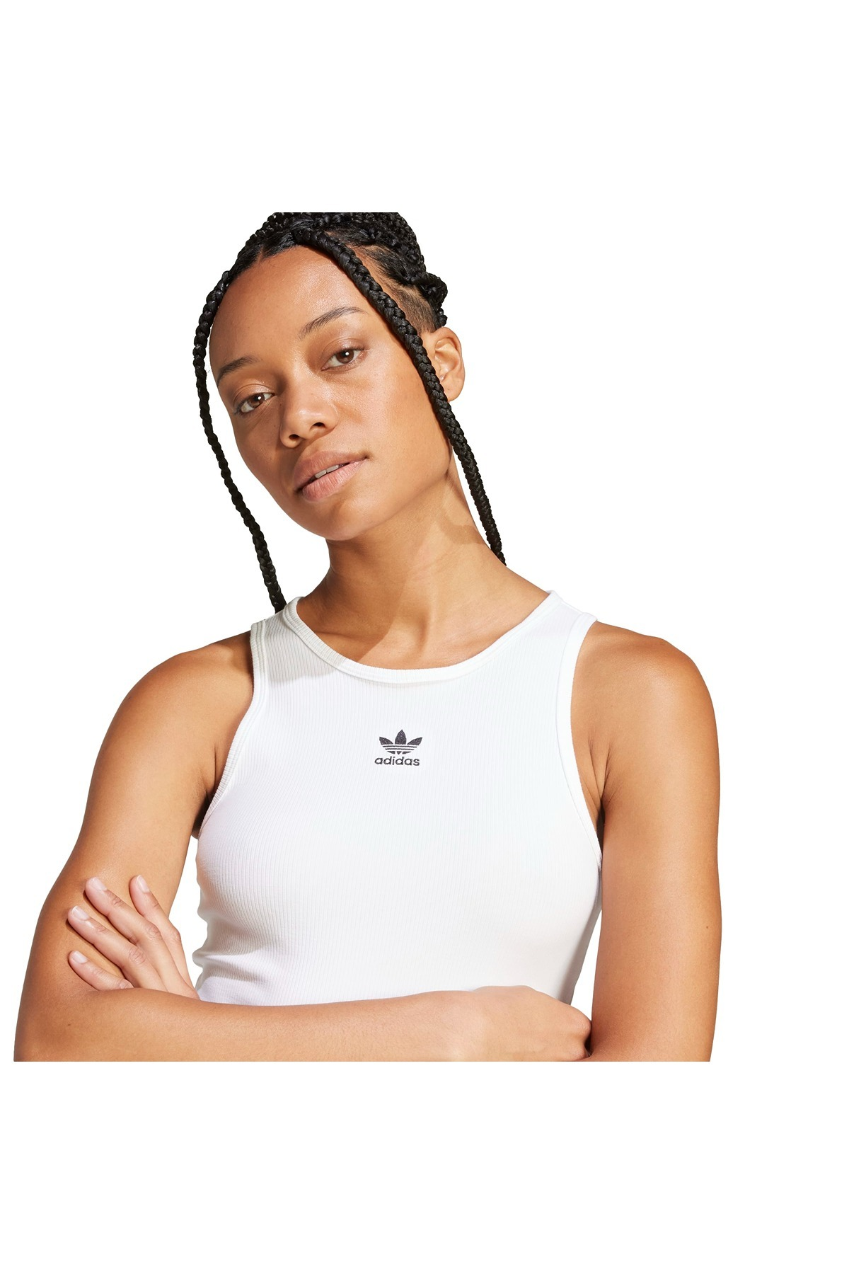 adidas ESS RIB TANK Kadın  Beyaz  Atlet JC9007