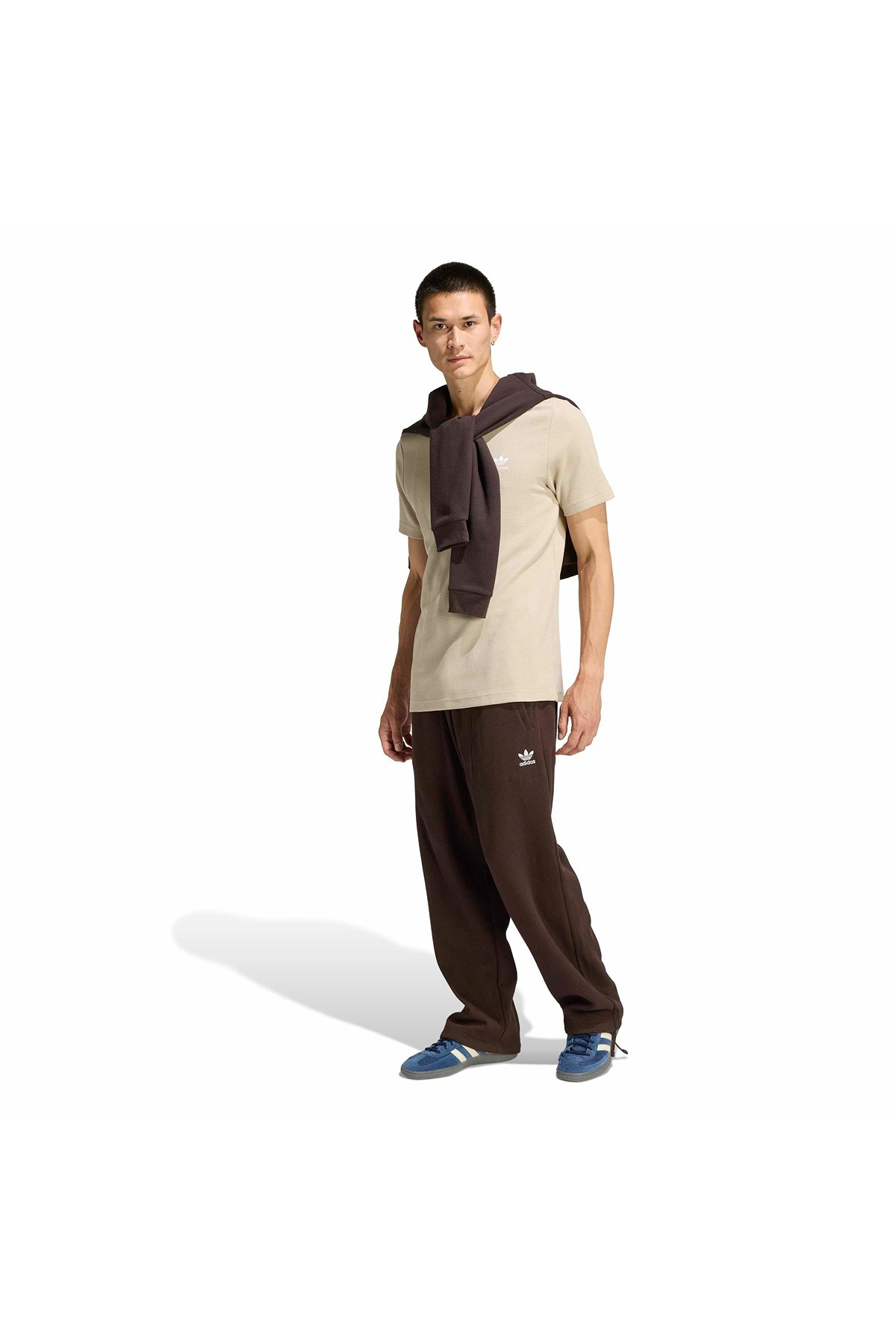 adidas ESS W TEE Erkek  Bej  T-shirt KE1180