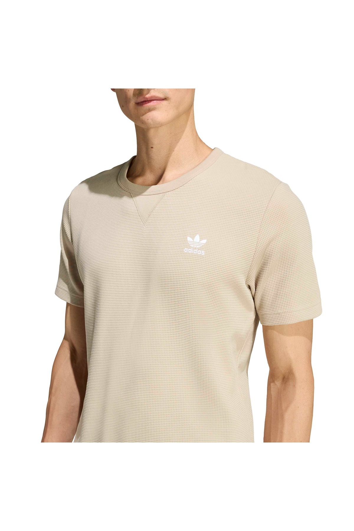 adidas ESS W TEE Erkek  Bej  T-shirt KE1180